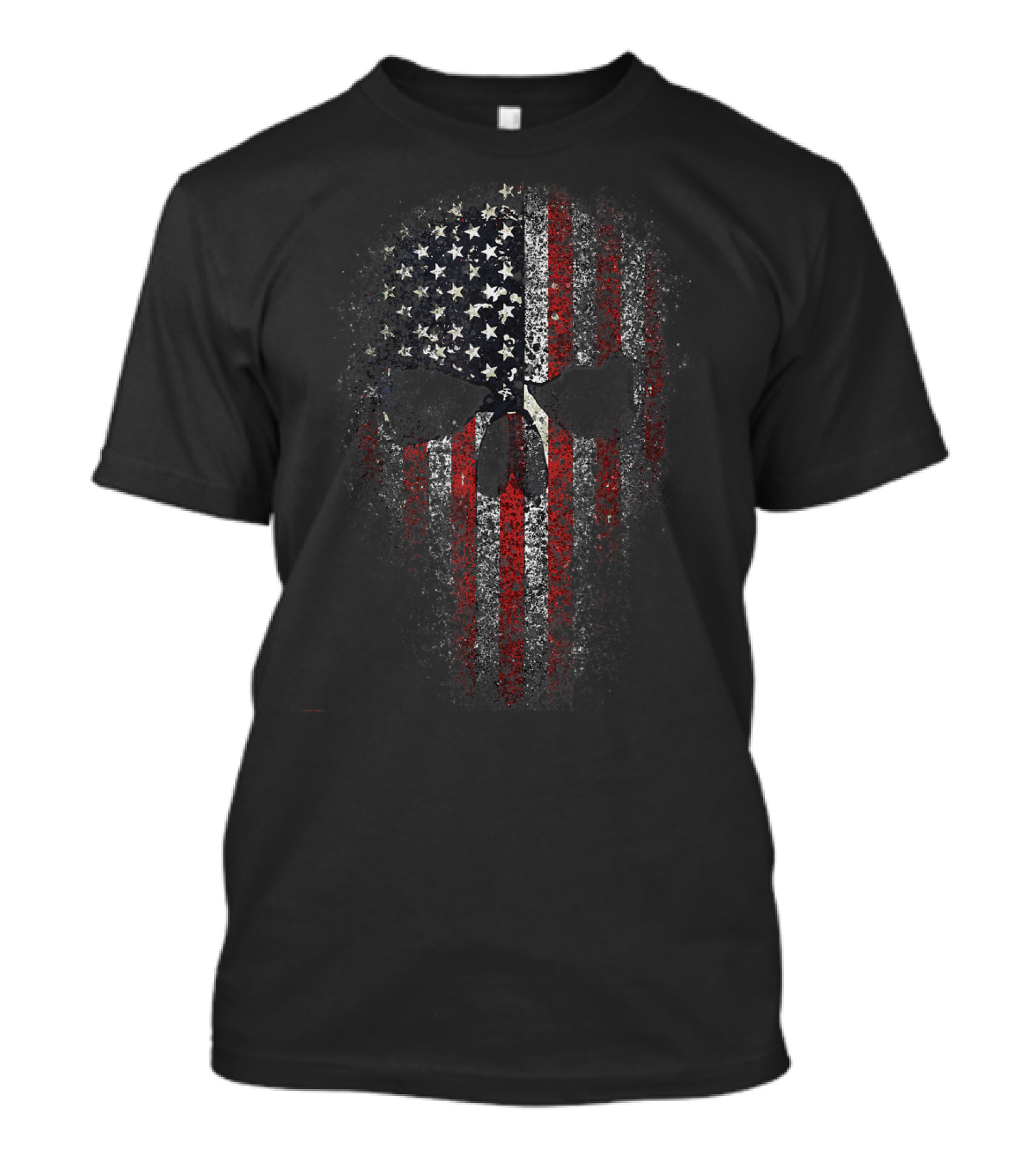 Epic USA Military American Skull Flag Patriot T-Shirt