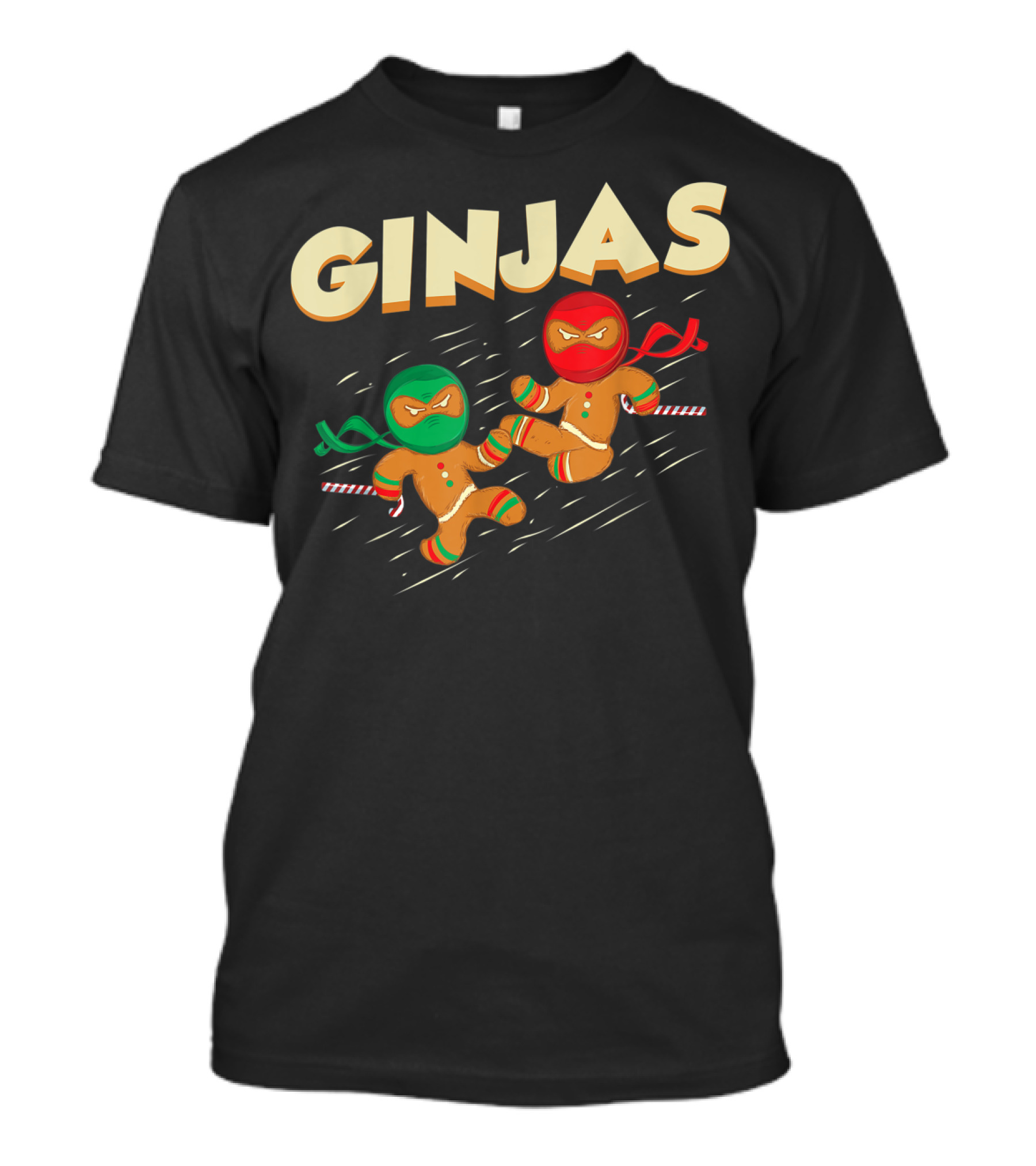 Ginjas Ninja Gingerbread Warriors T-Shirt