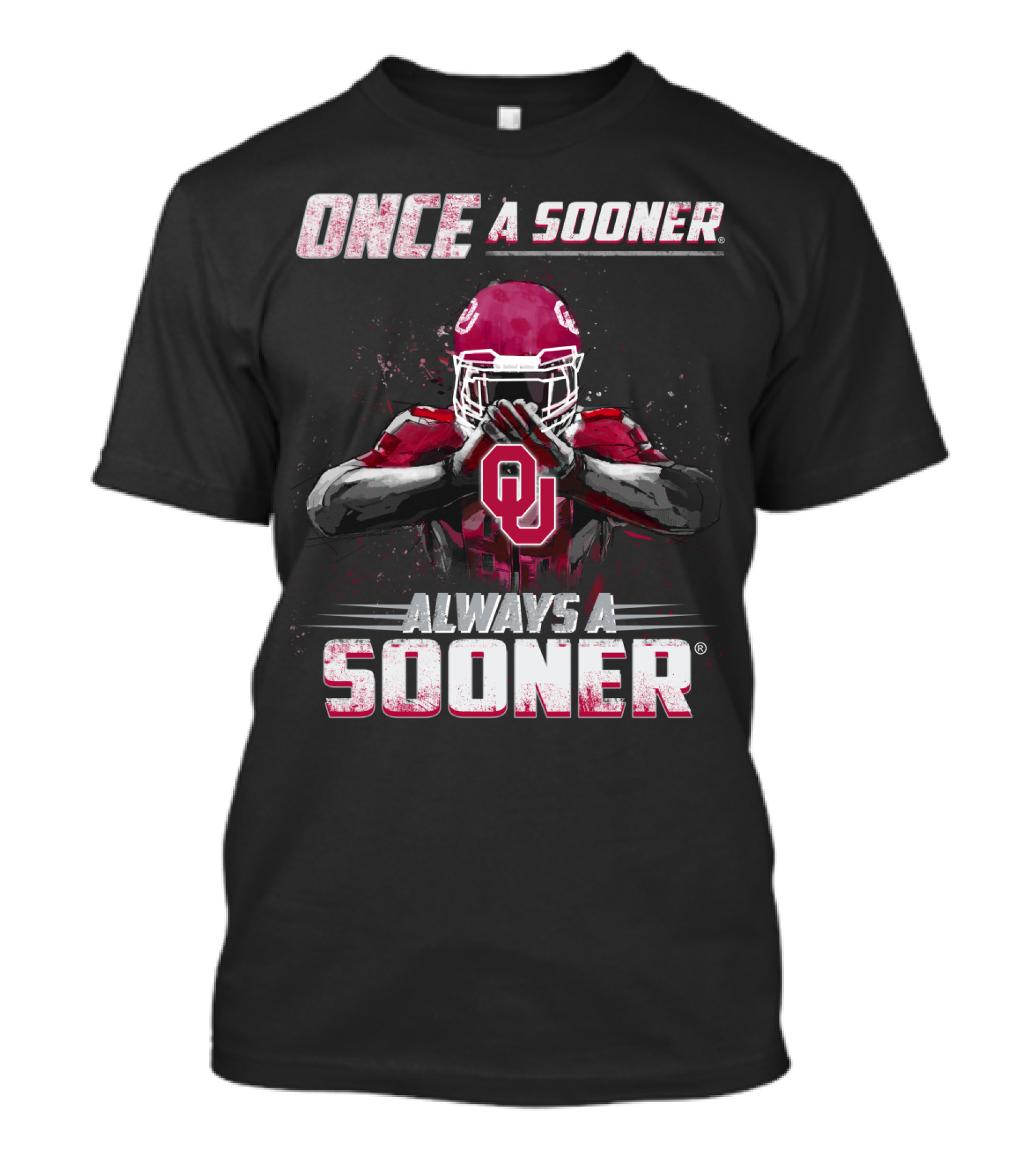 Oklahoma Sooners Once A Sooner Always A Sooner OU Football Player T-Shirt