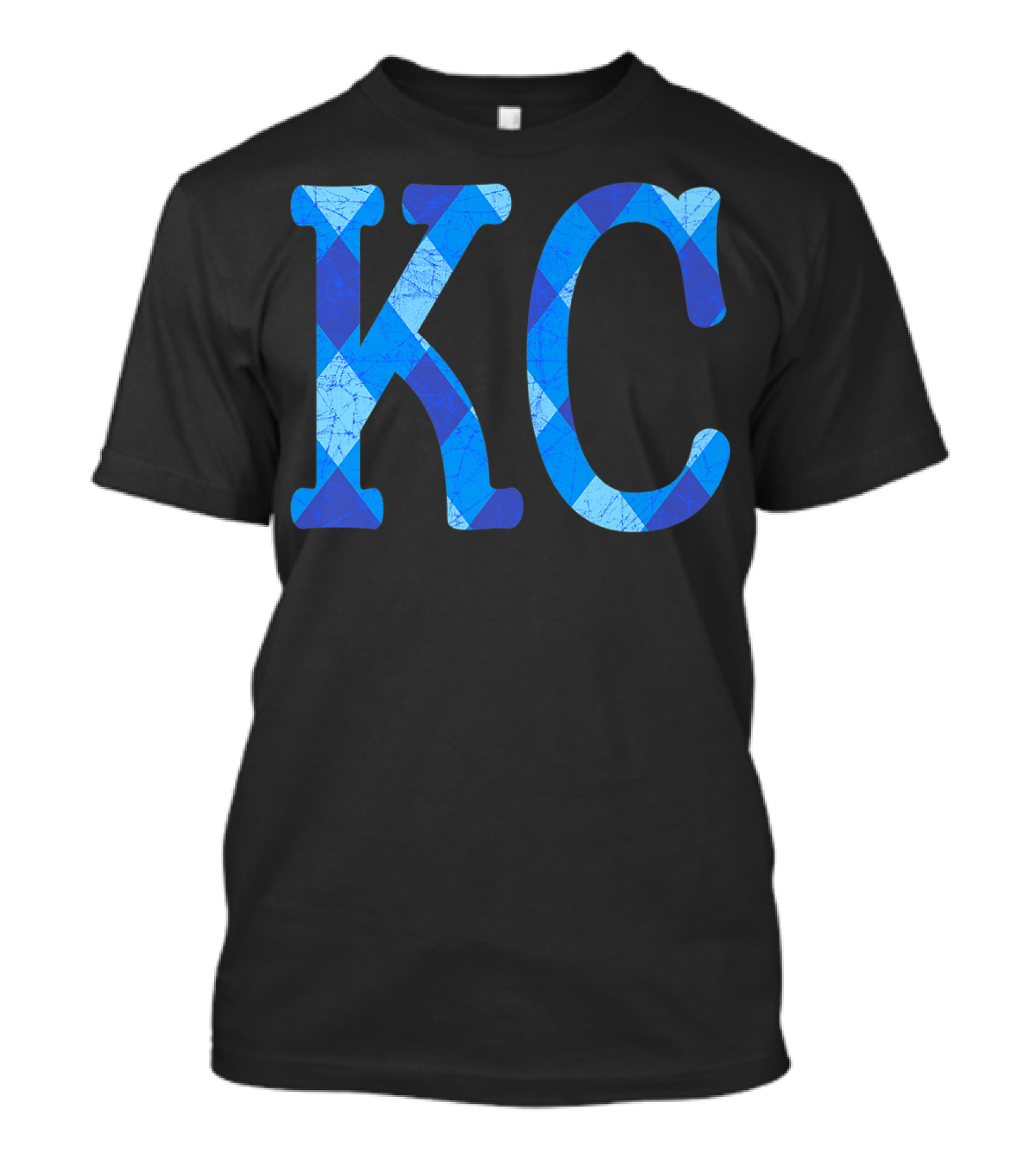 Vintage Royal Blue KC Kansas City Fan Gear T-Shirt