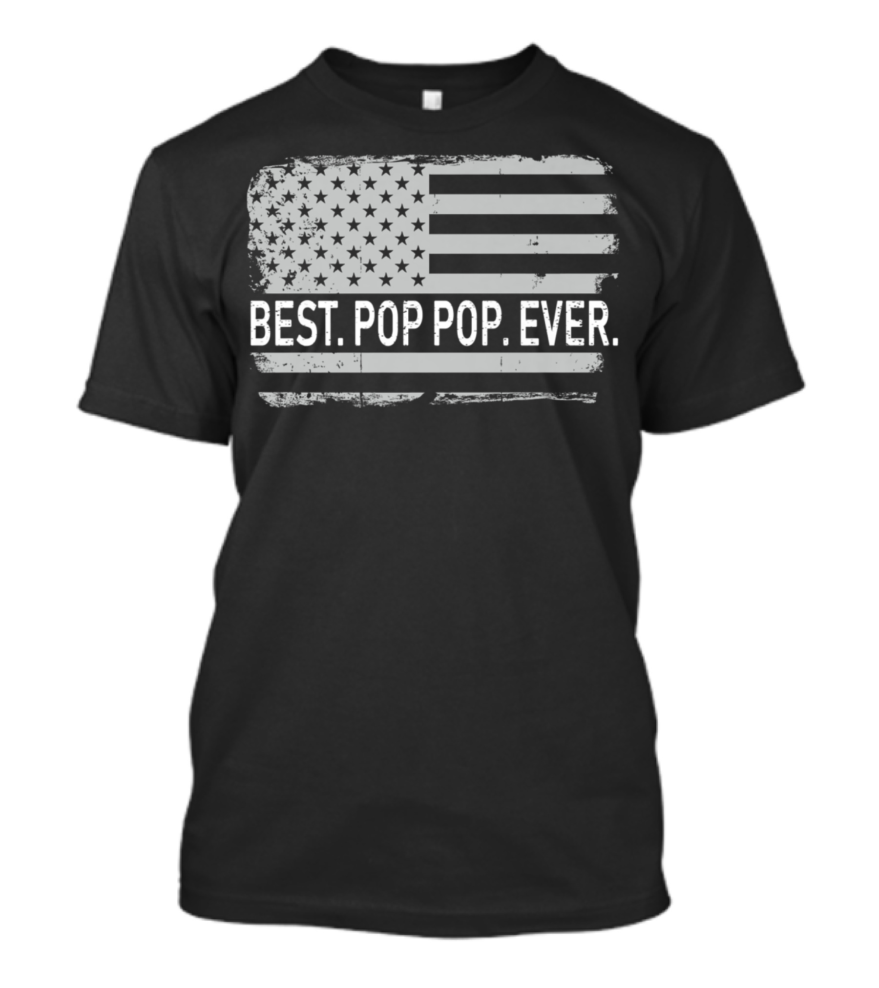 Best Pop Pop Ever Vintage American Flag T-Shirt