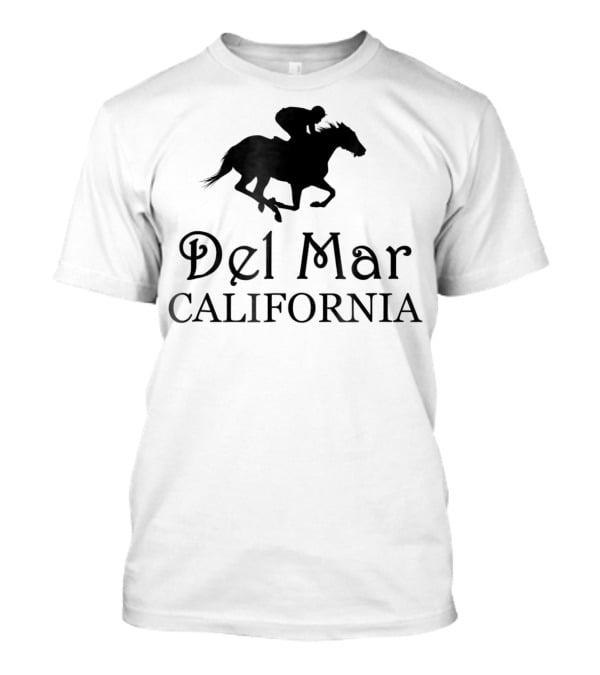 Del Mar California Horse Racing Rider T-Shirt