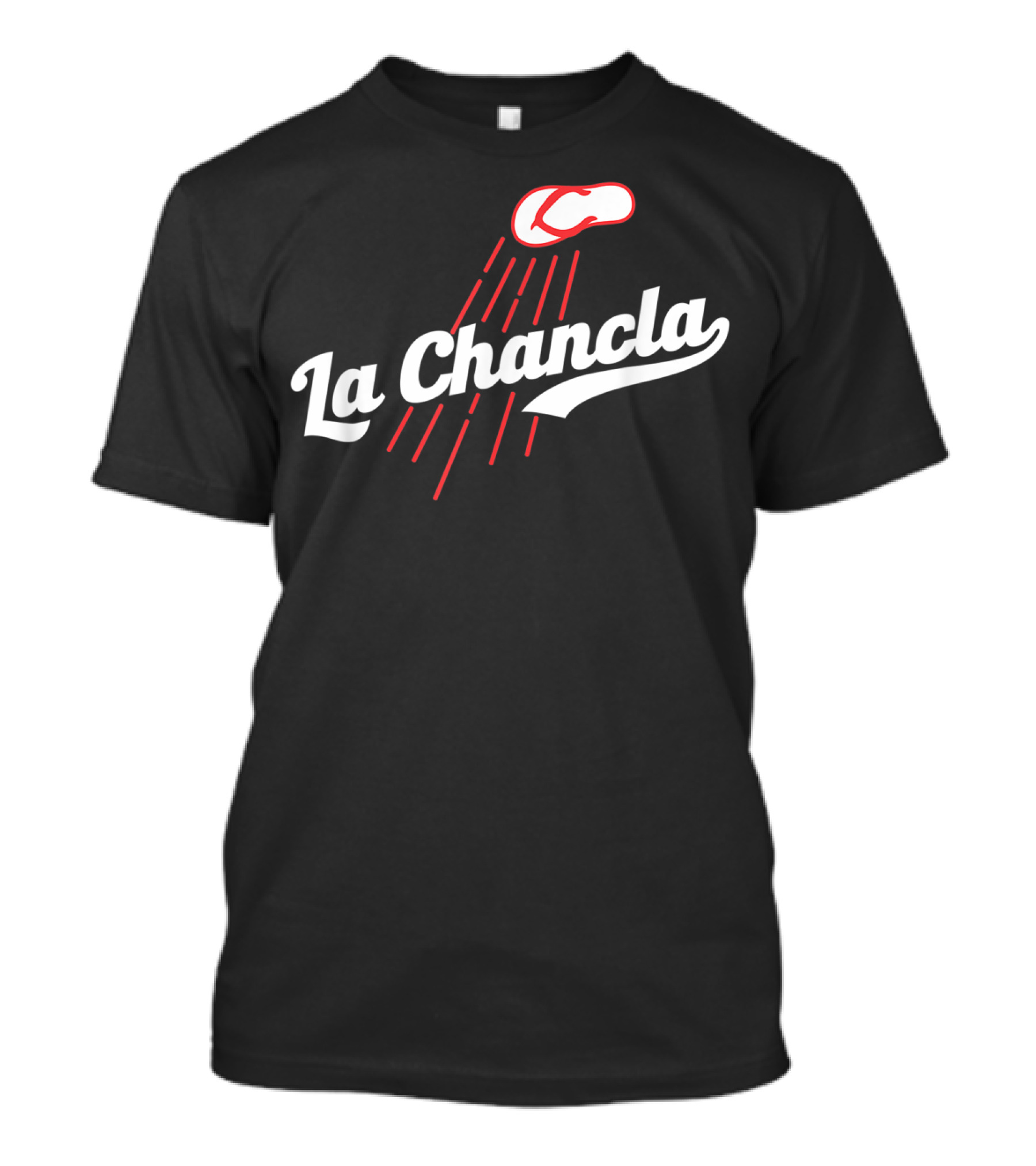 La Chancla Mexico Baseball Humor Flying Sandal T-Shirt