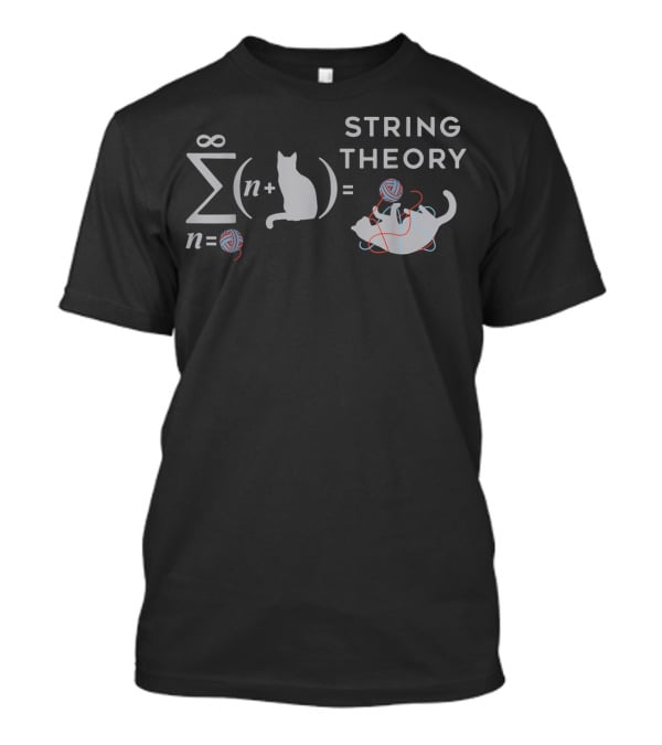 Infinite Yarn Equation String Theory Cat T-Shirt