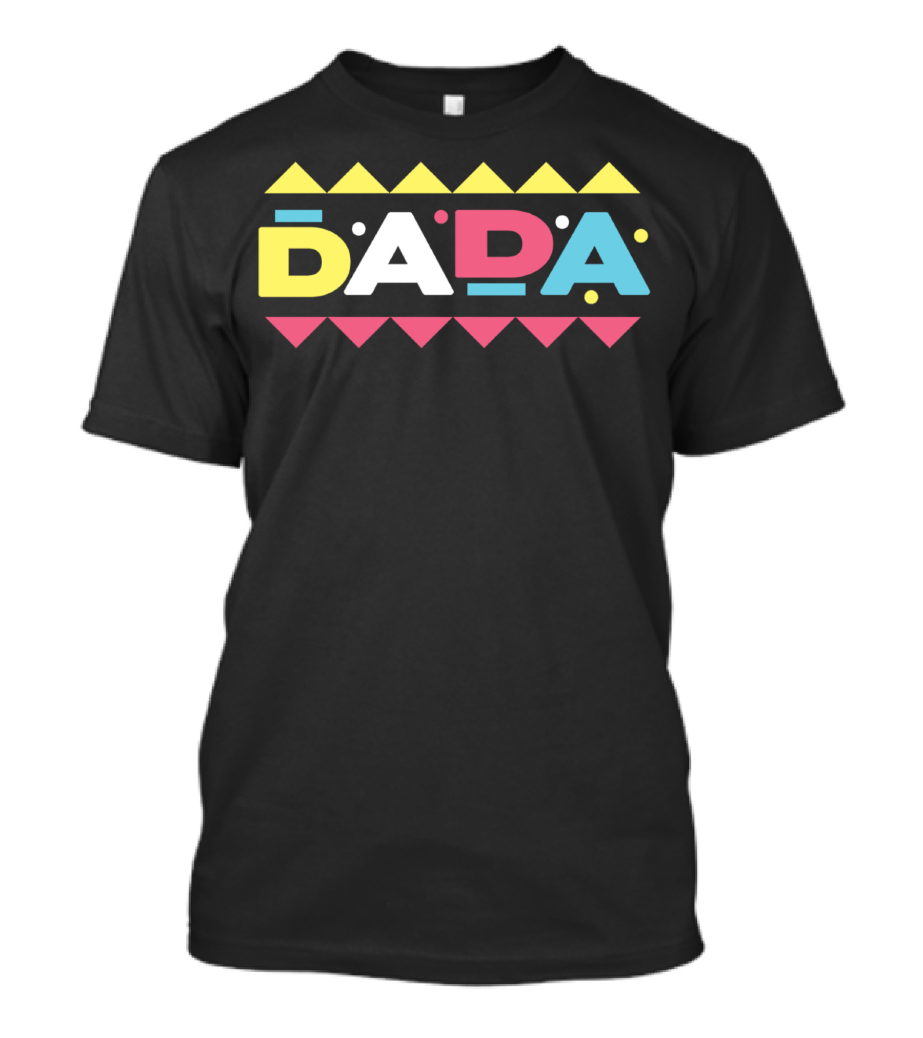 Dada Daddy Special From Daughter Colorful Geometric T-Shirt