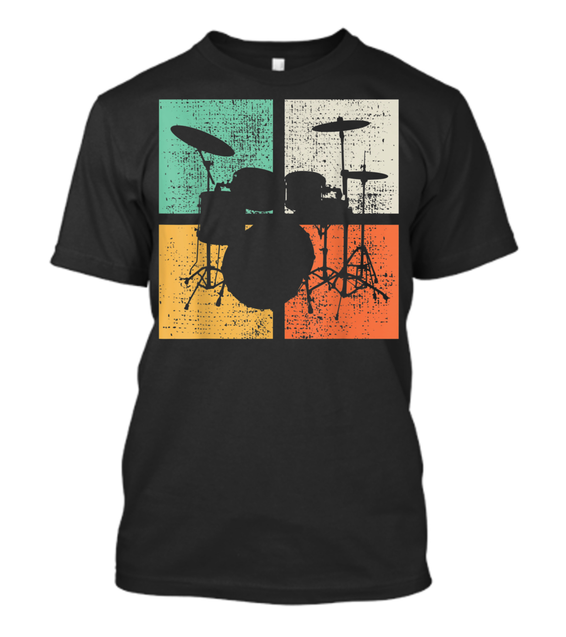 Drummer Drumline Drumset Retro Drum Kit T-Shirt