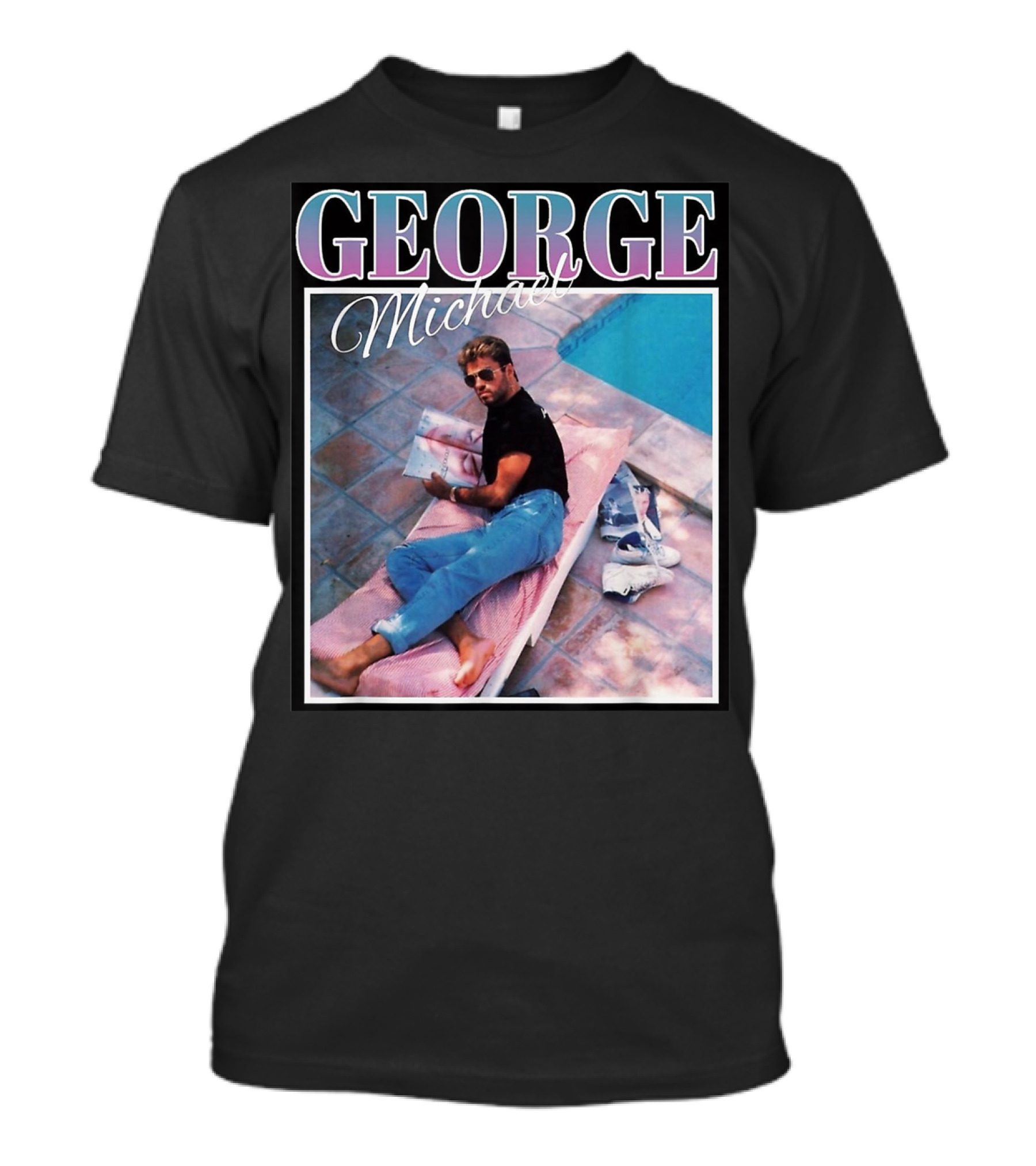 GEORGE Michael Poolside Style T-Shirt