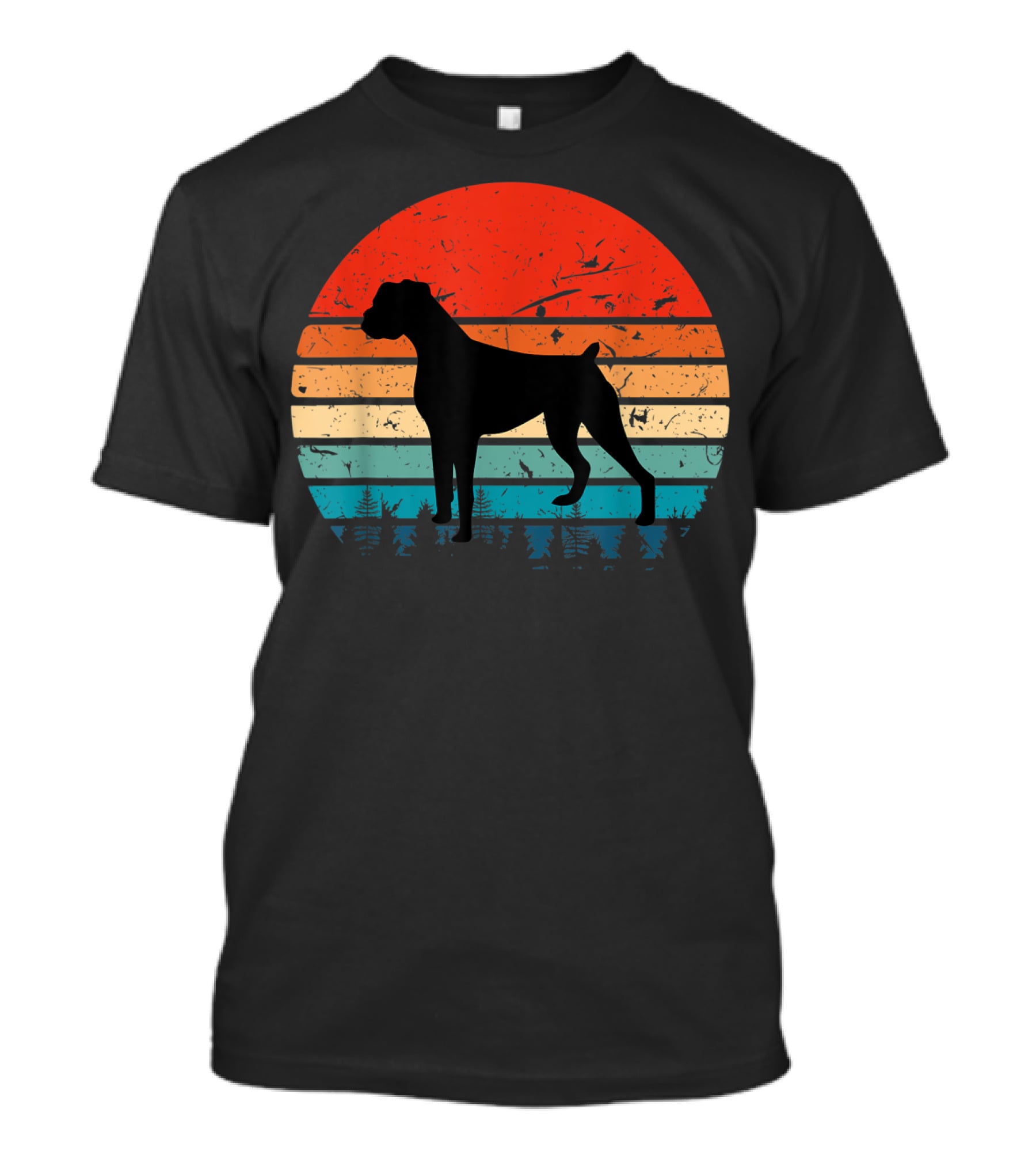 Vintage Boxer Retro Sunset T-Shirt