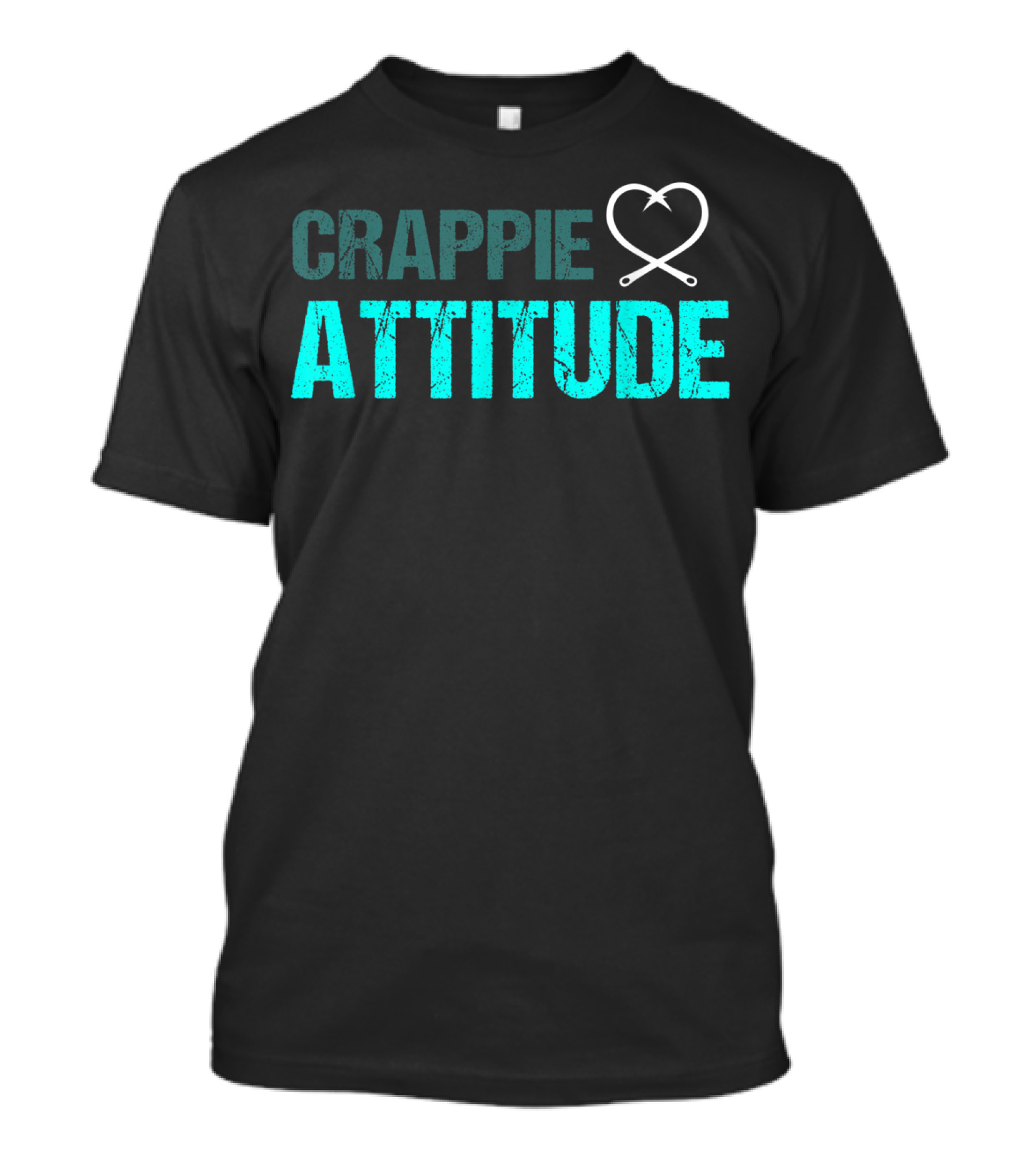 Crappie Attitude Fun Angler Fishing Saying T-Shirt