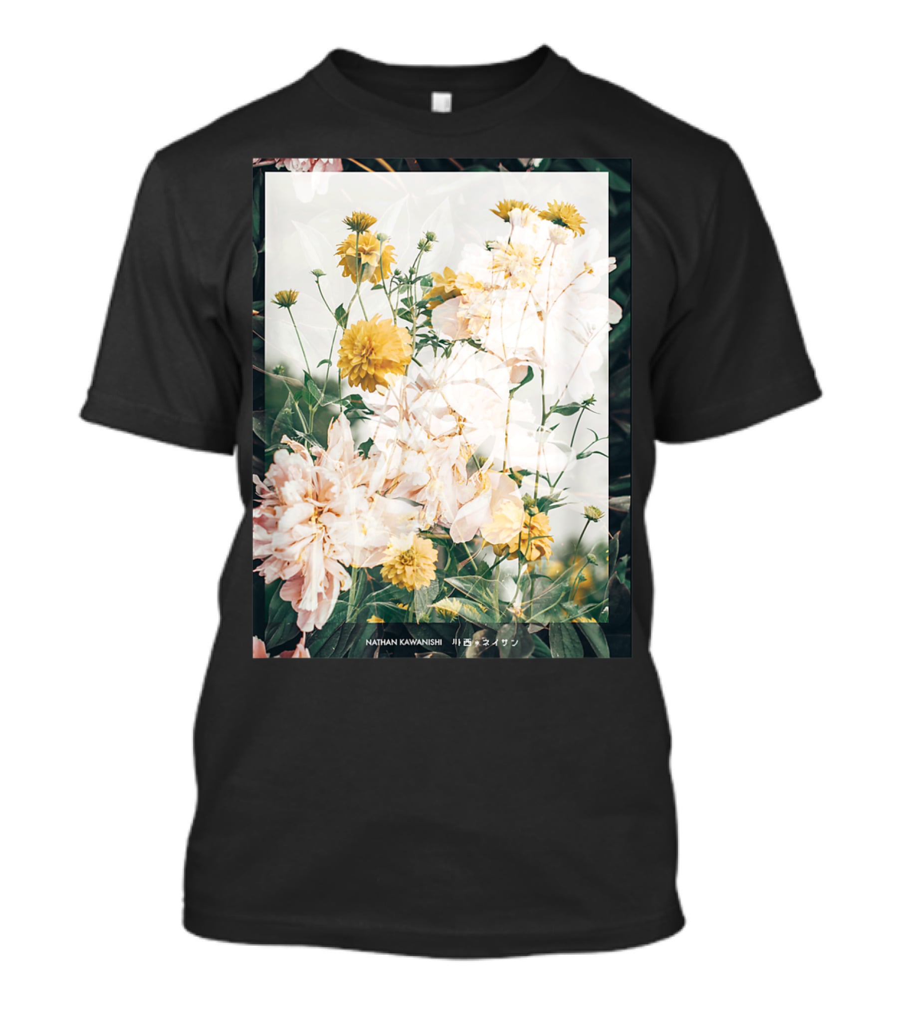 Aesthetic Floral Nathan Kawanishi Streetwear Fashion Grap T-Shirt