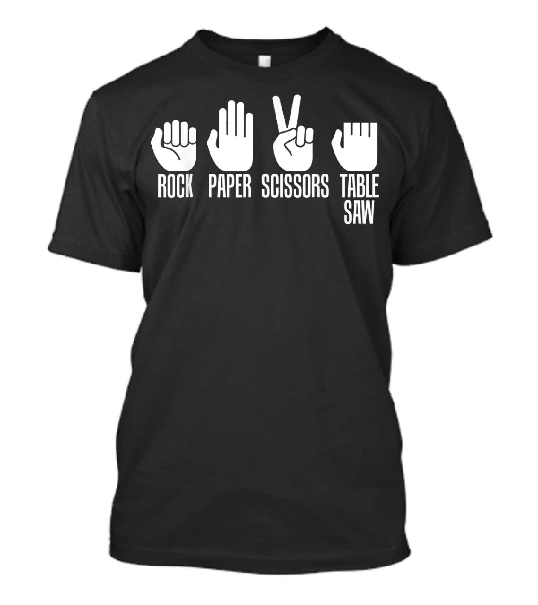 Carpenters Rock Paper Scissors Table Saw T-Shirt
