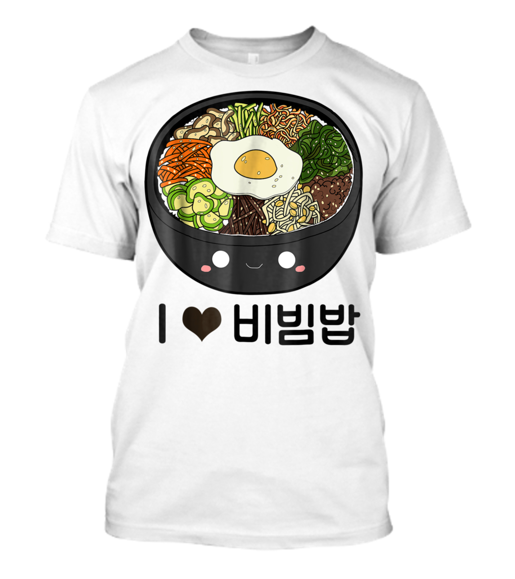 I Love Bibimbap Cute South Korean Food T-Shirt