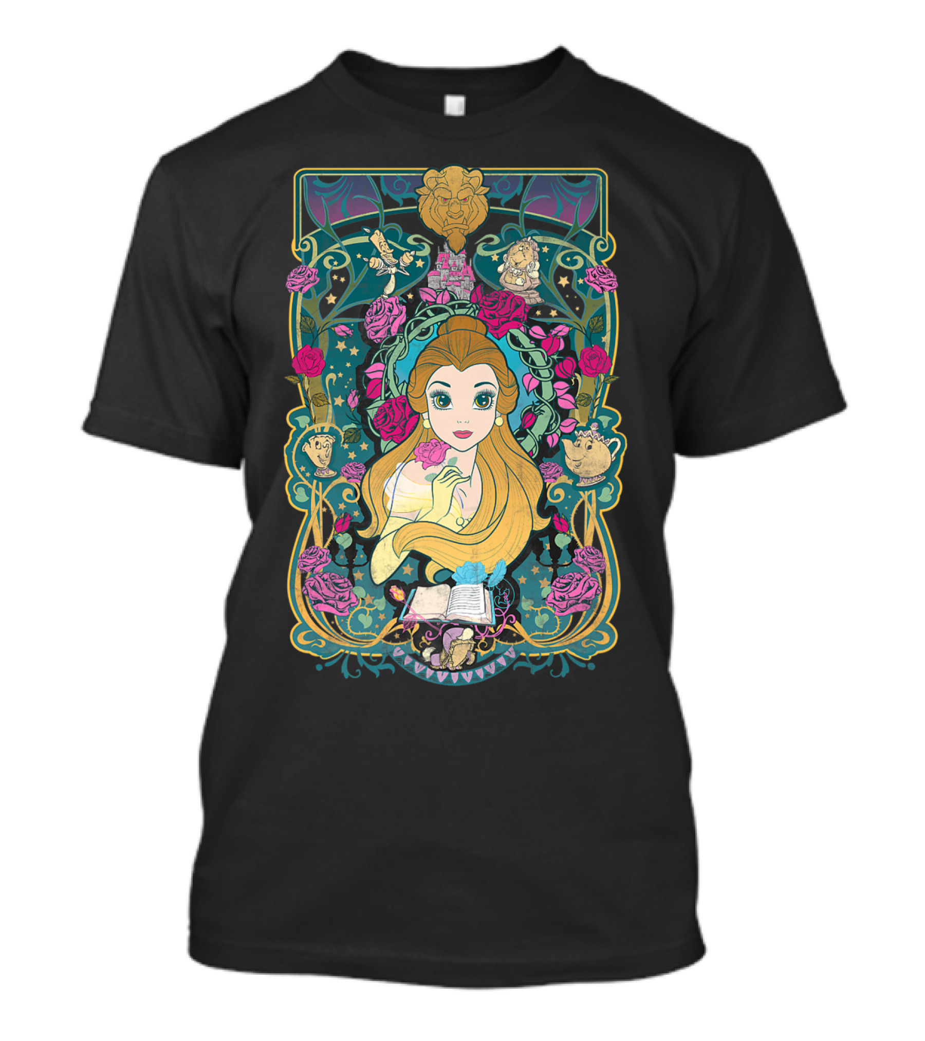 Belle Disney Beauty And The Beast Rose Enchantment T-Shirt