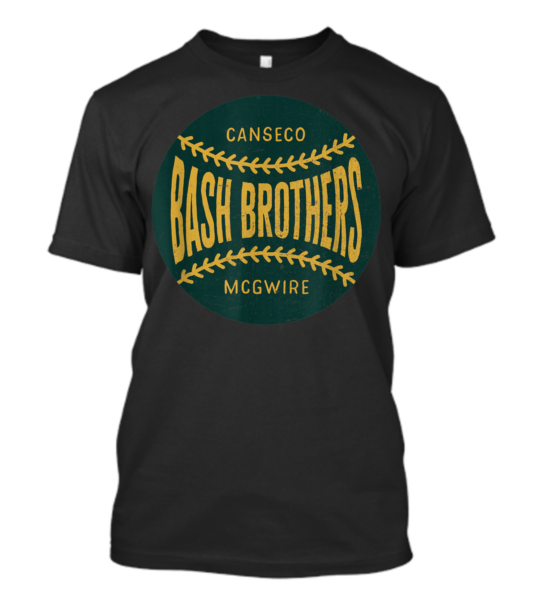 Distressed Vintage Look Bash Brothers Canseco McGwire T-Shirt