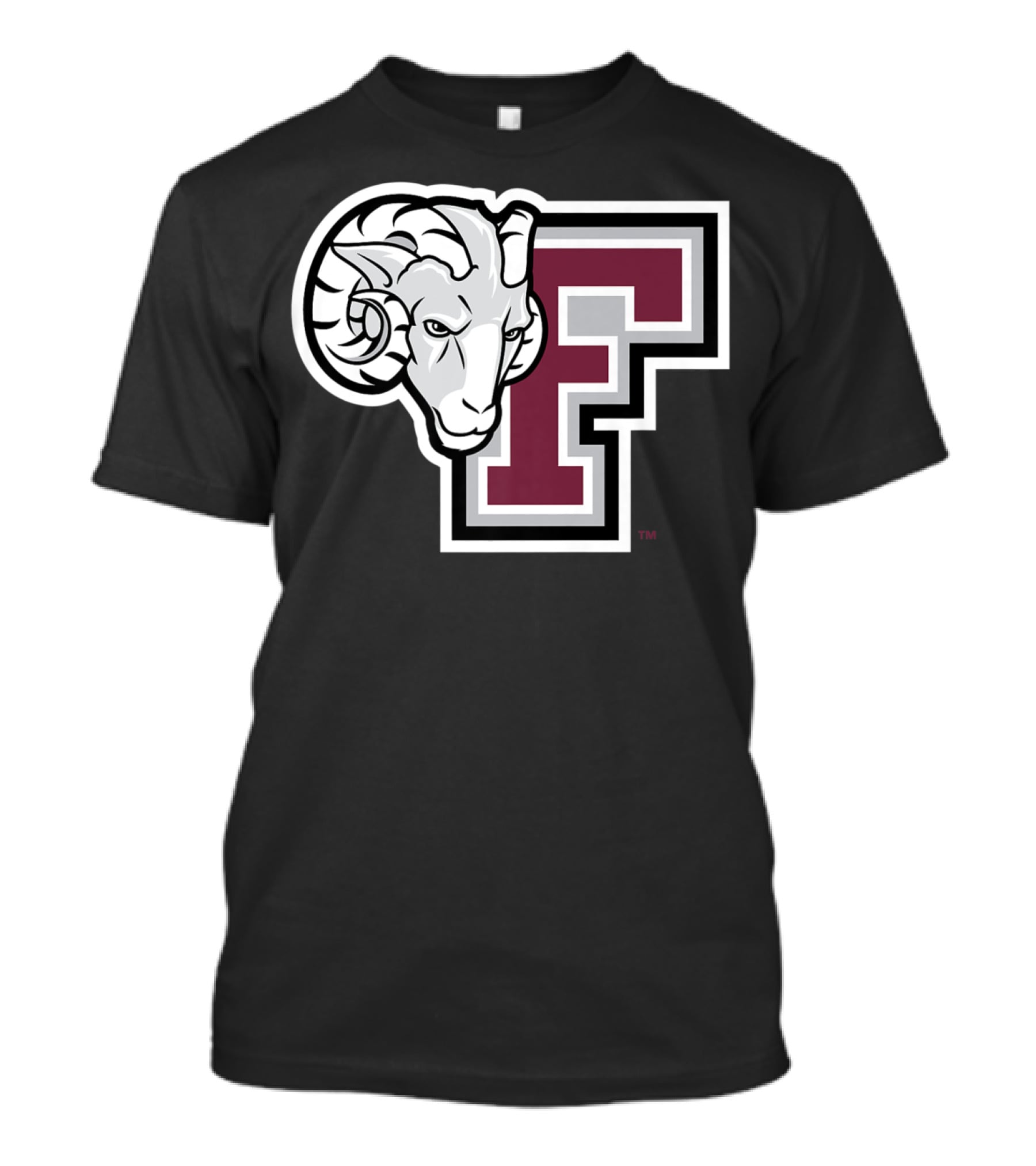 Fordham Rams NCAA College Logo Large F With Ram T-Shirt