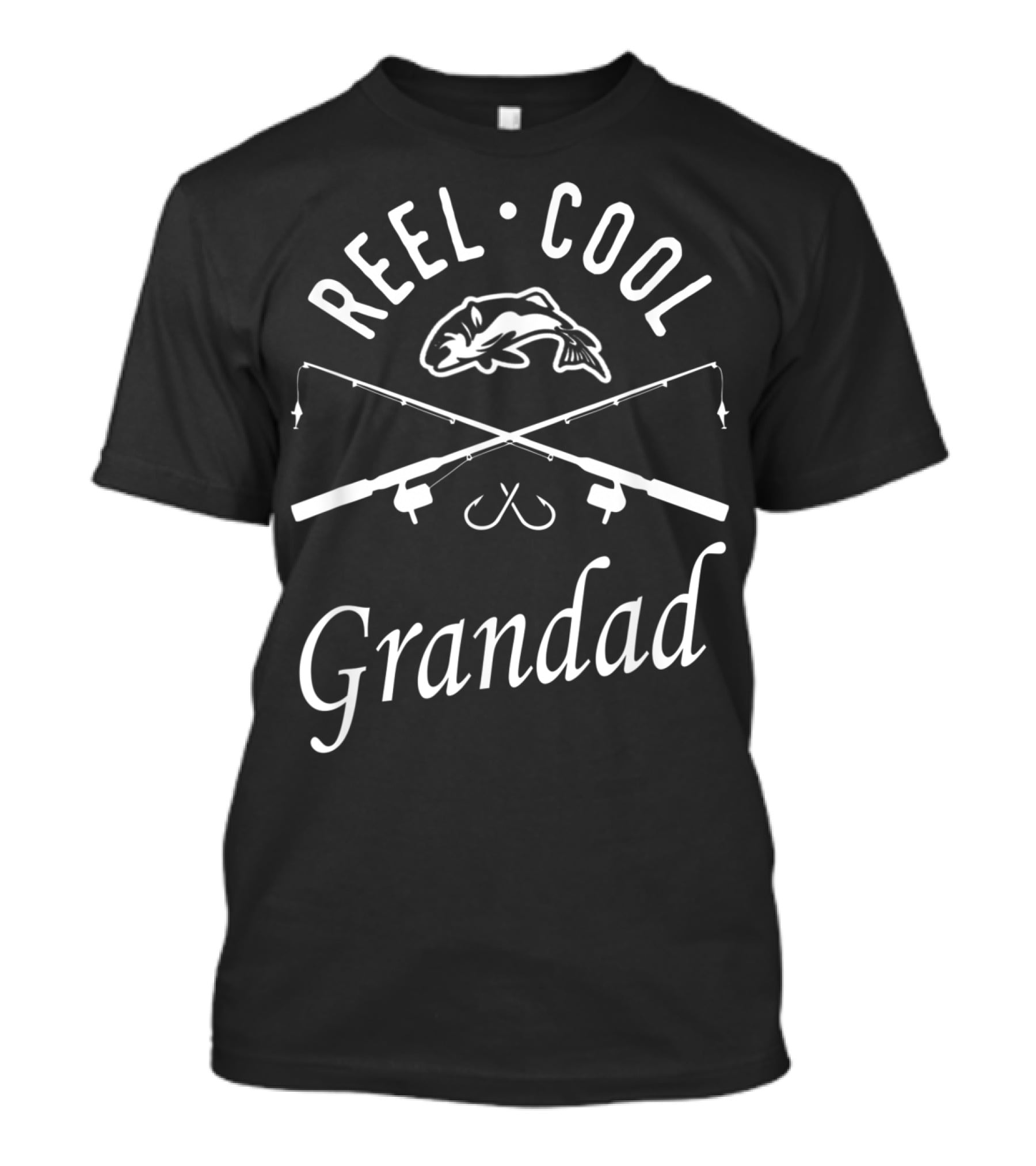 Reel Cool Grandad Fishing Dad Father's Day Bday T-Shirt