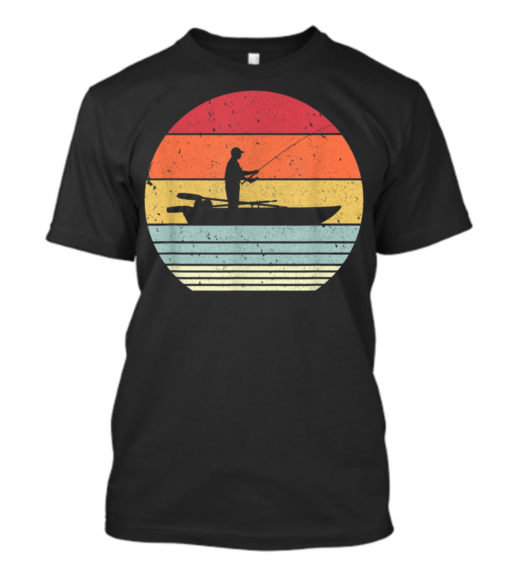 Sunset Fishing Style For Fisherman T-Shirt