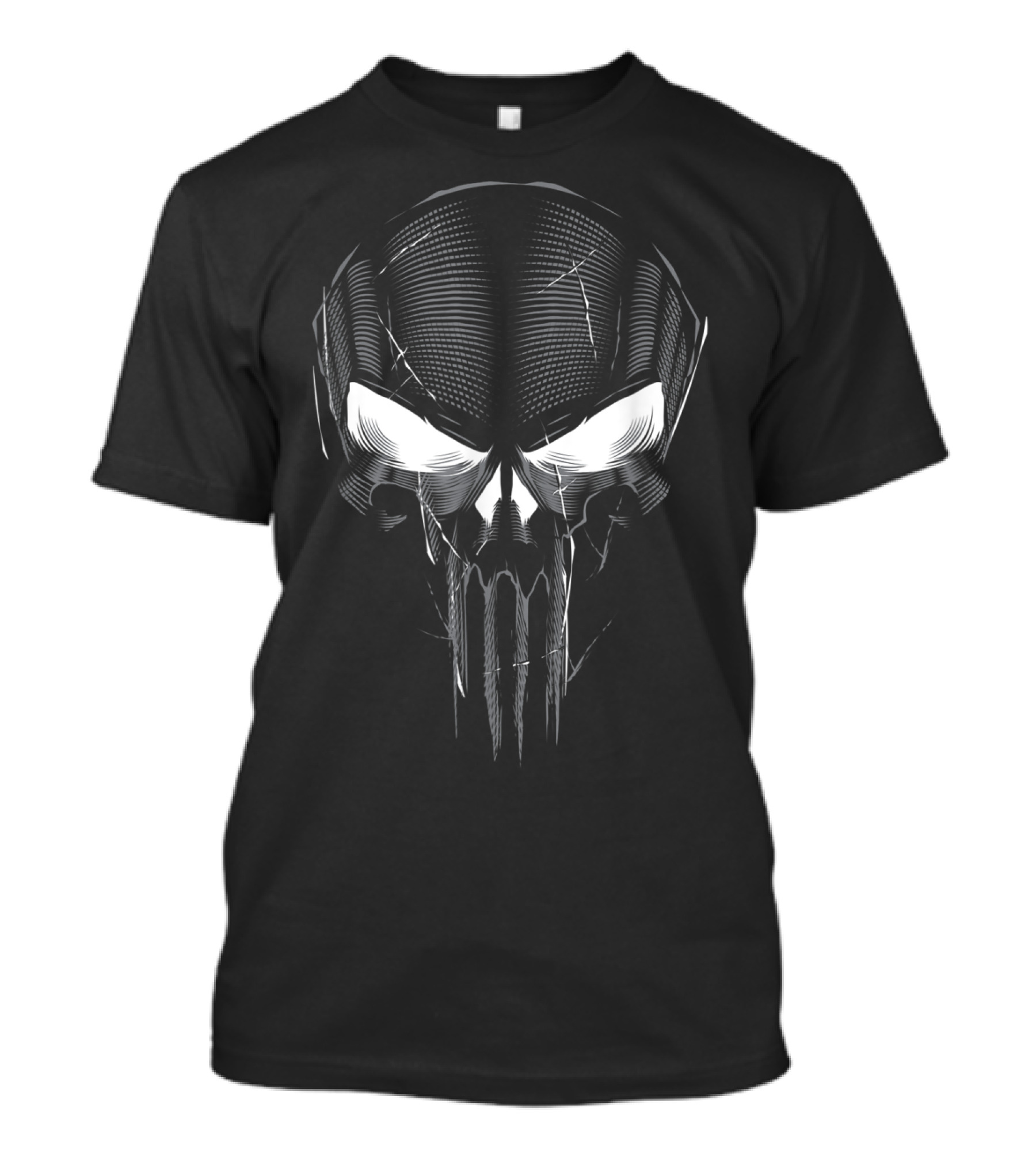 Marvel The Punisher Skull Glowing Eyes Iconic T-Shirt