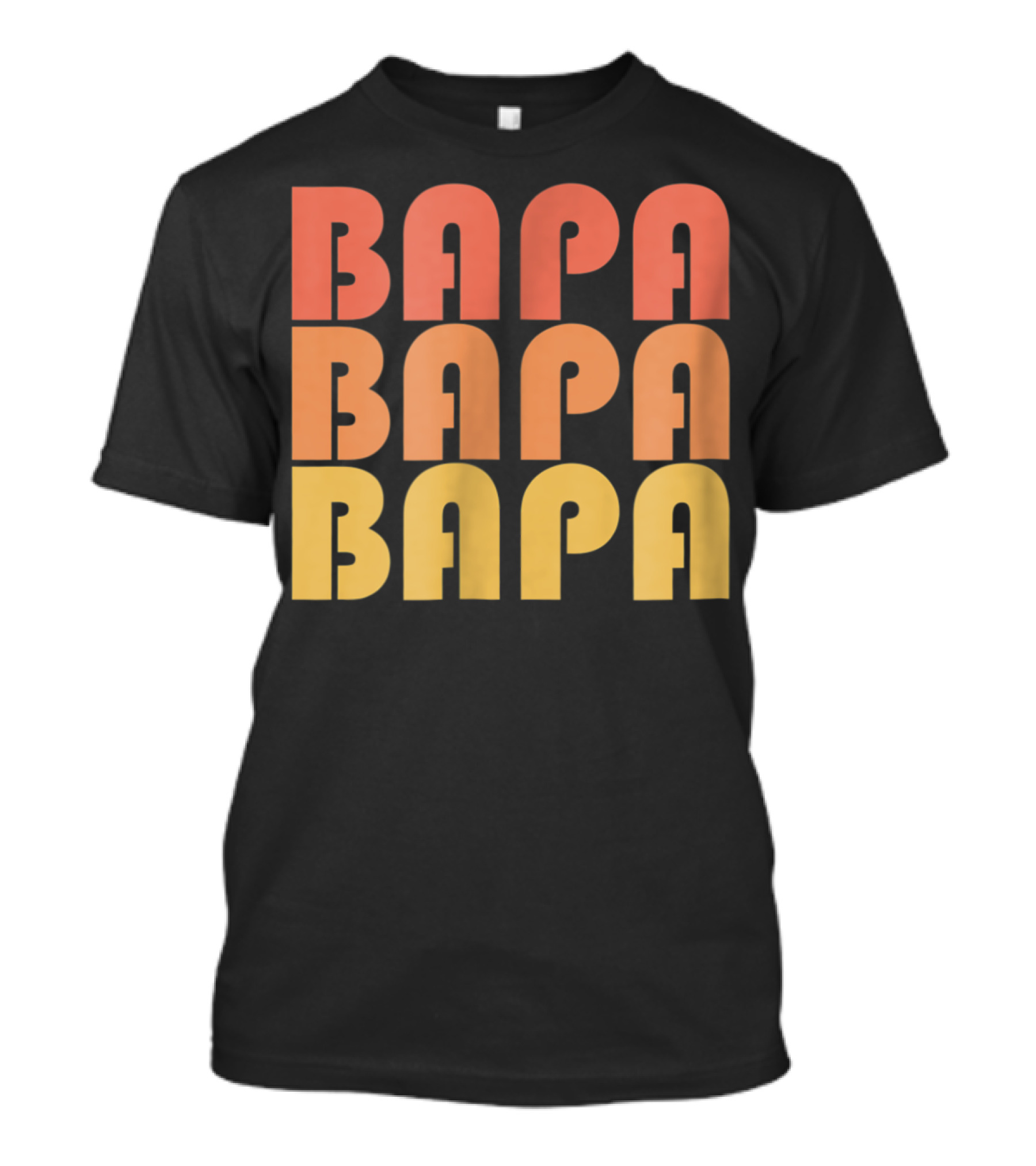 Bapa Retro Vintage Typography 1970s T-Shirt