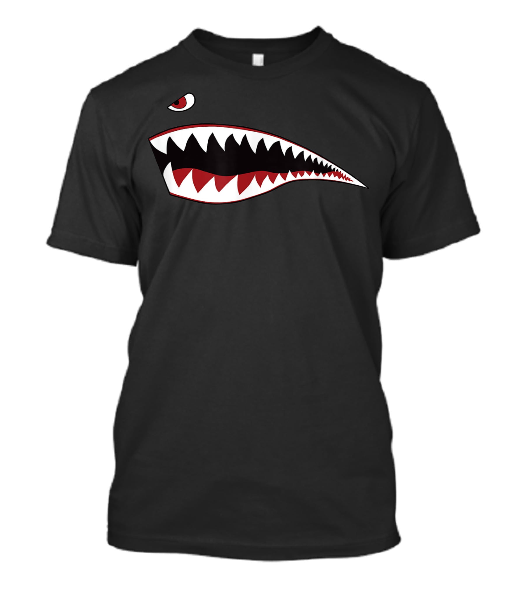 Shark Mouth Nose Art WWII Fighter Plane T-Shirt