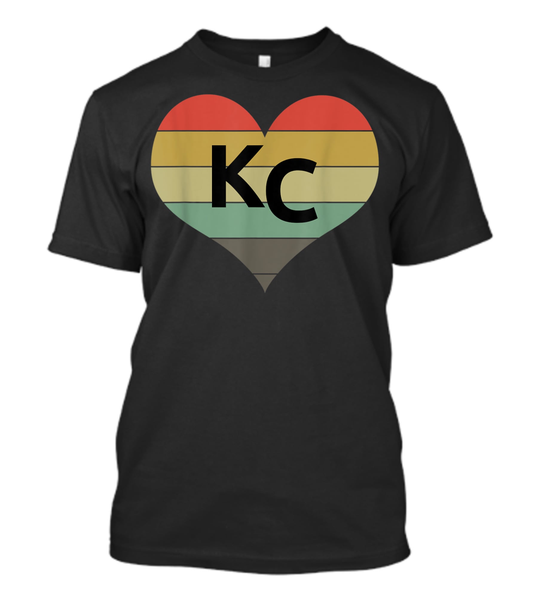 Kansas City Vintage Heart Love KC Men T-Shirt