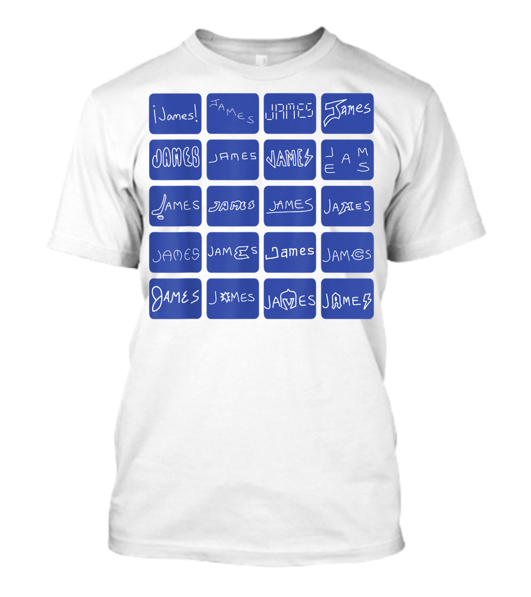 James Creative Typography Styles Collection T-Shirt