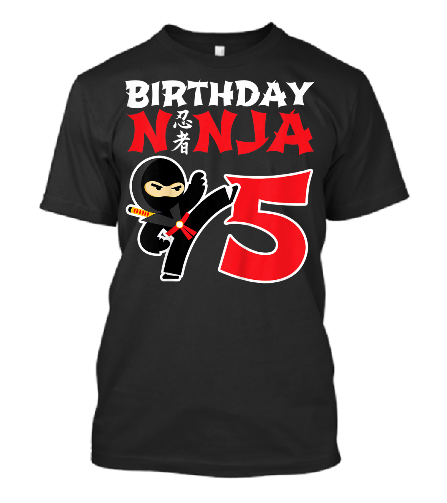 Birthday Ninja 5 Year Old T-Shirt