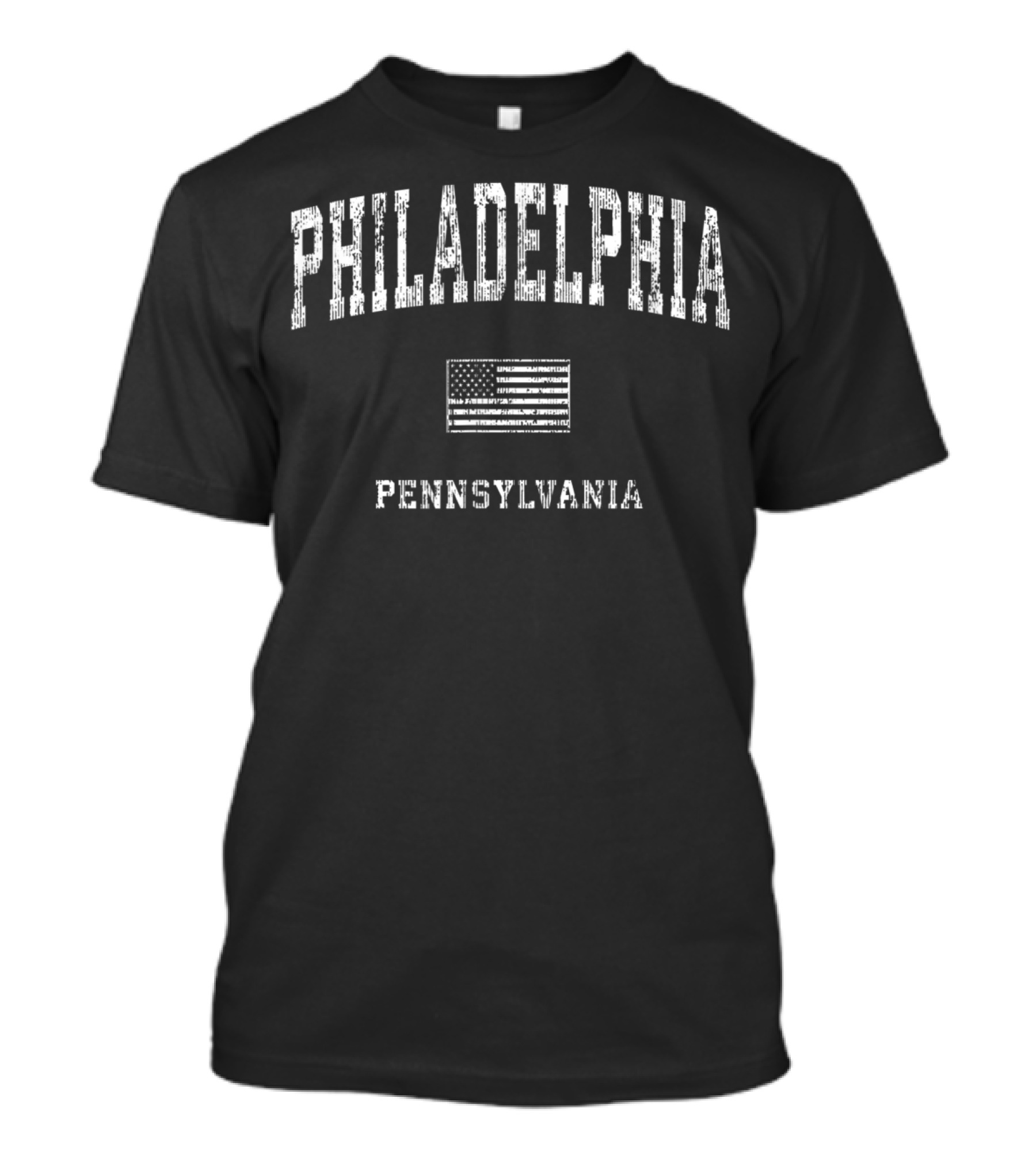 Philadelphia Pennsylvania PA Vintage American Flag T-Shirt