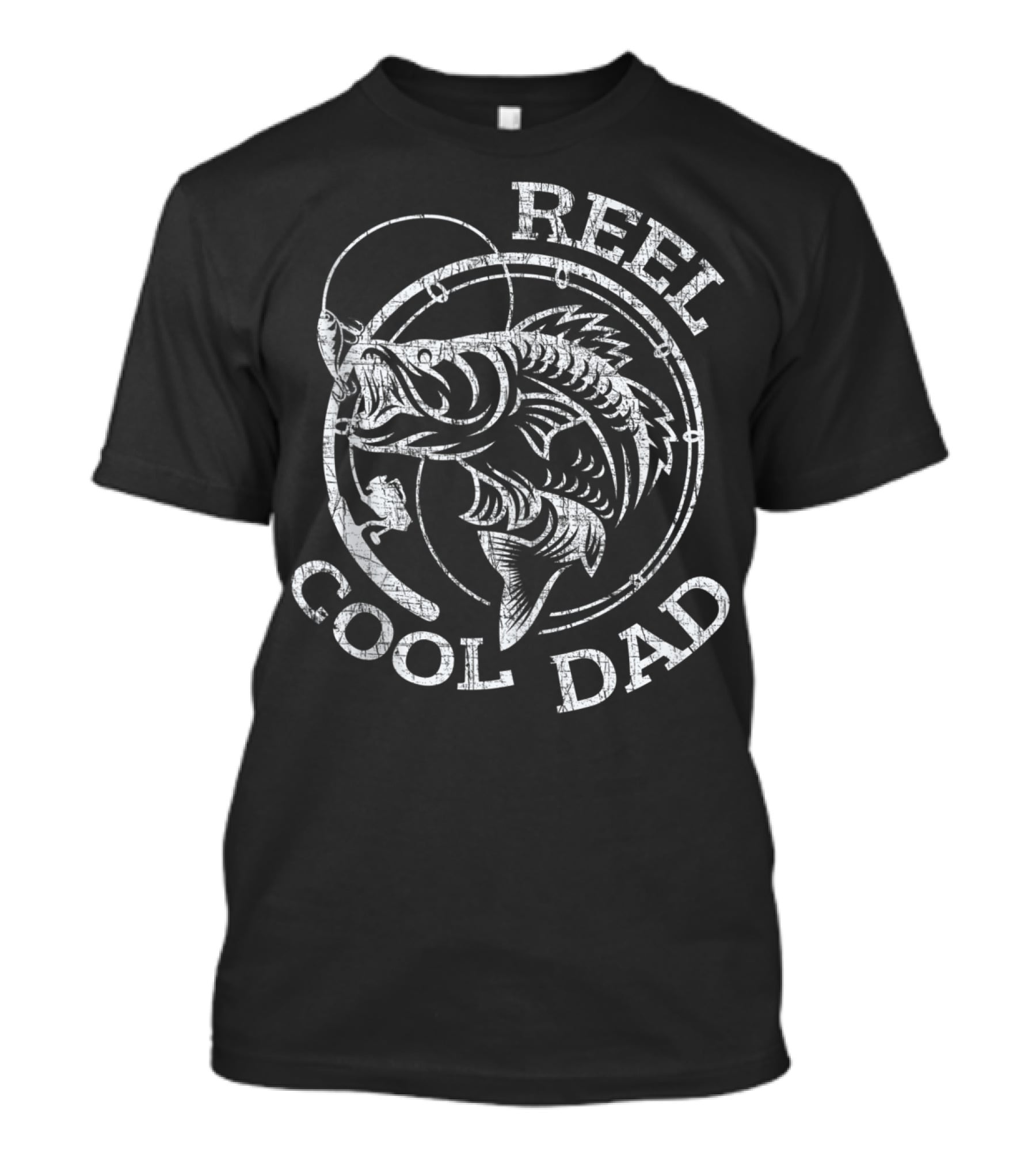 Reel Cool Dad Fisherman Daddy Fishing Fan T-Shirt