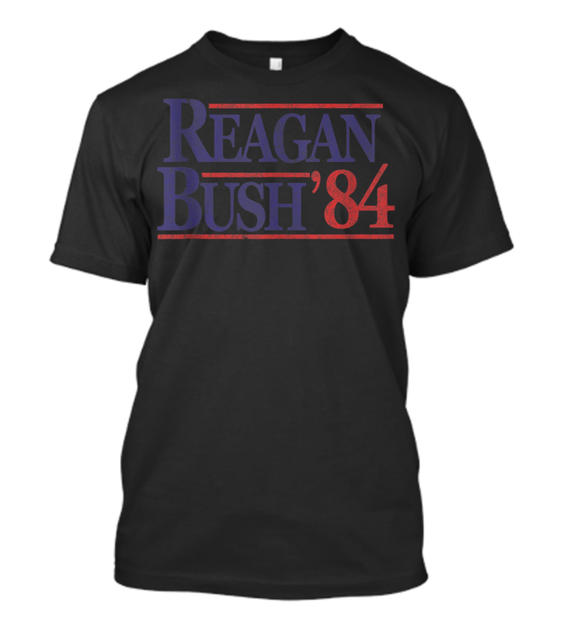 Reagan Bush '84 Retro Republican Campaign T-Shirt