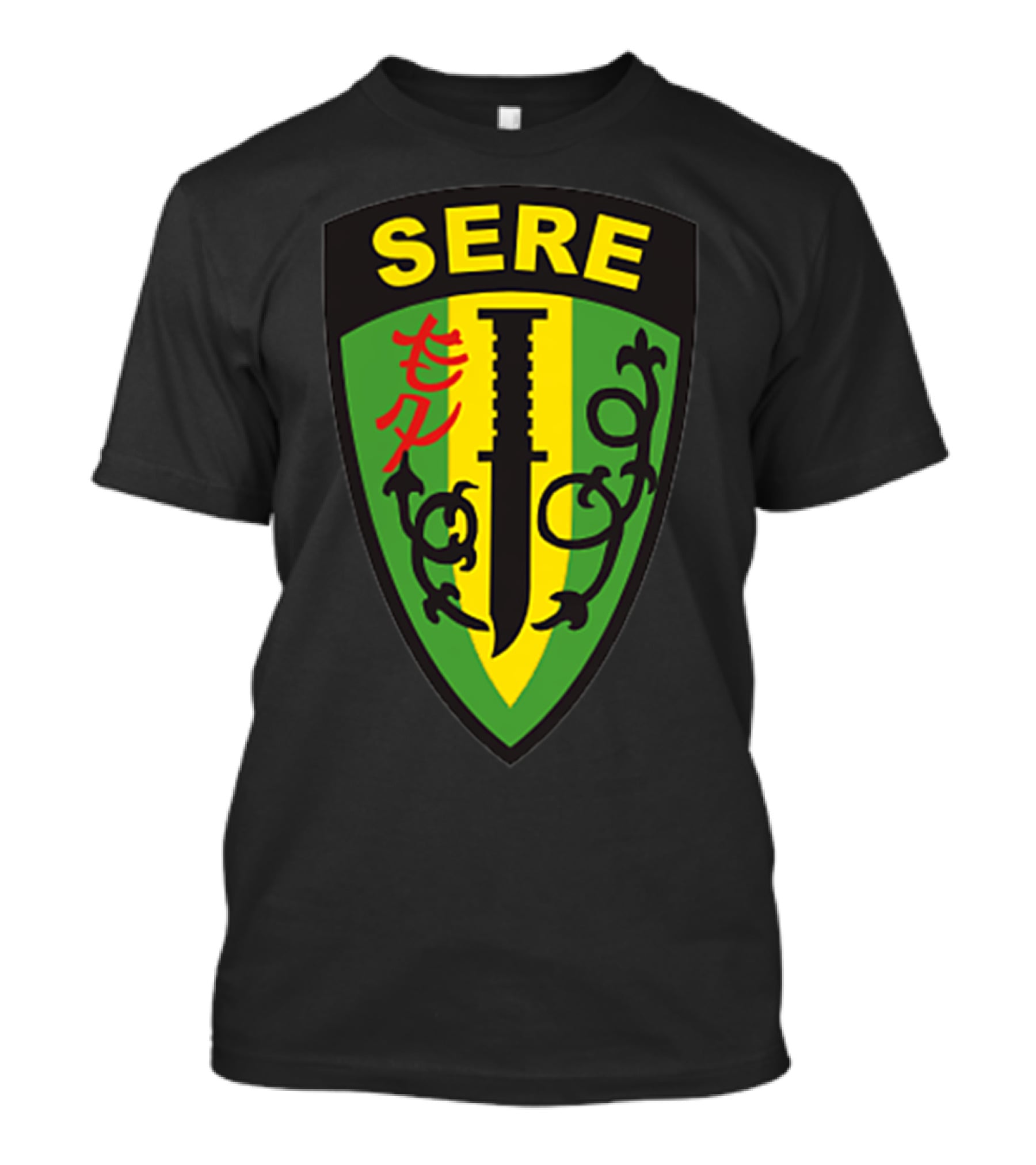 SERE Survival Evasion Resistance And Escape Military Patch With Dagger Emblem T-Shirt