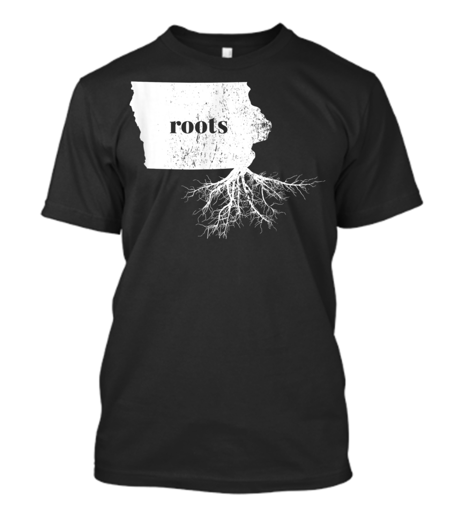 Iowa Roots State Map Men Kids Home Connection T-Shirt