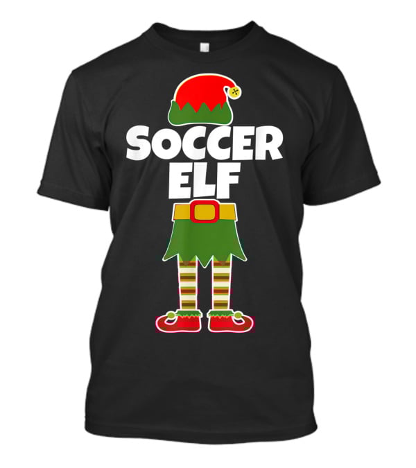 Soccer Elf Christmas Holiday Goalie Coach T-Shirt