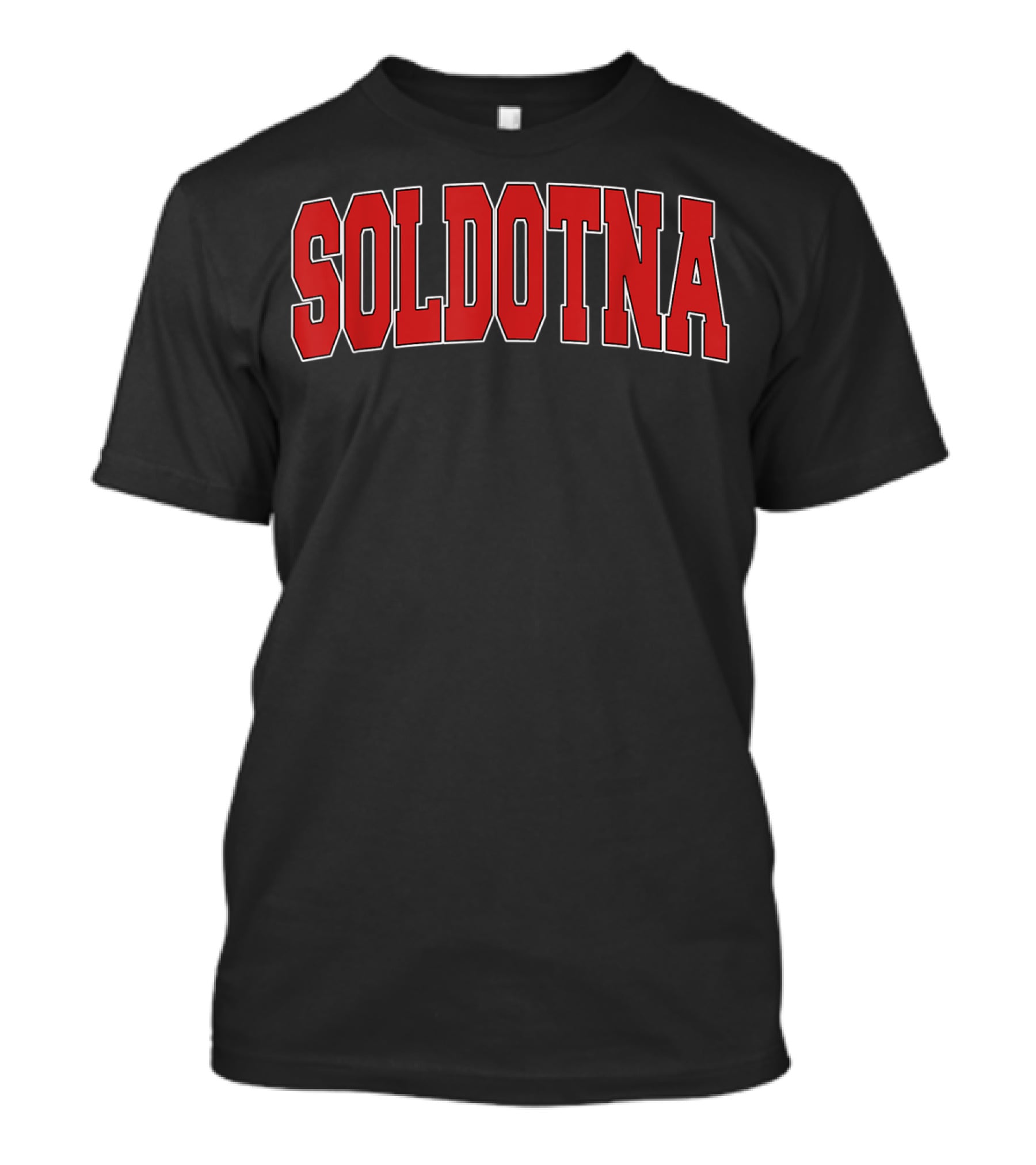 Soldotna AK Alaska Varsity Style USA Athletic Arch T-Shirt