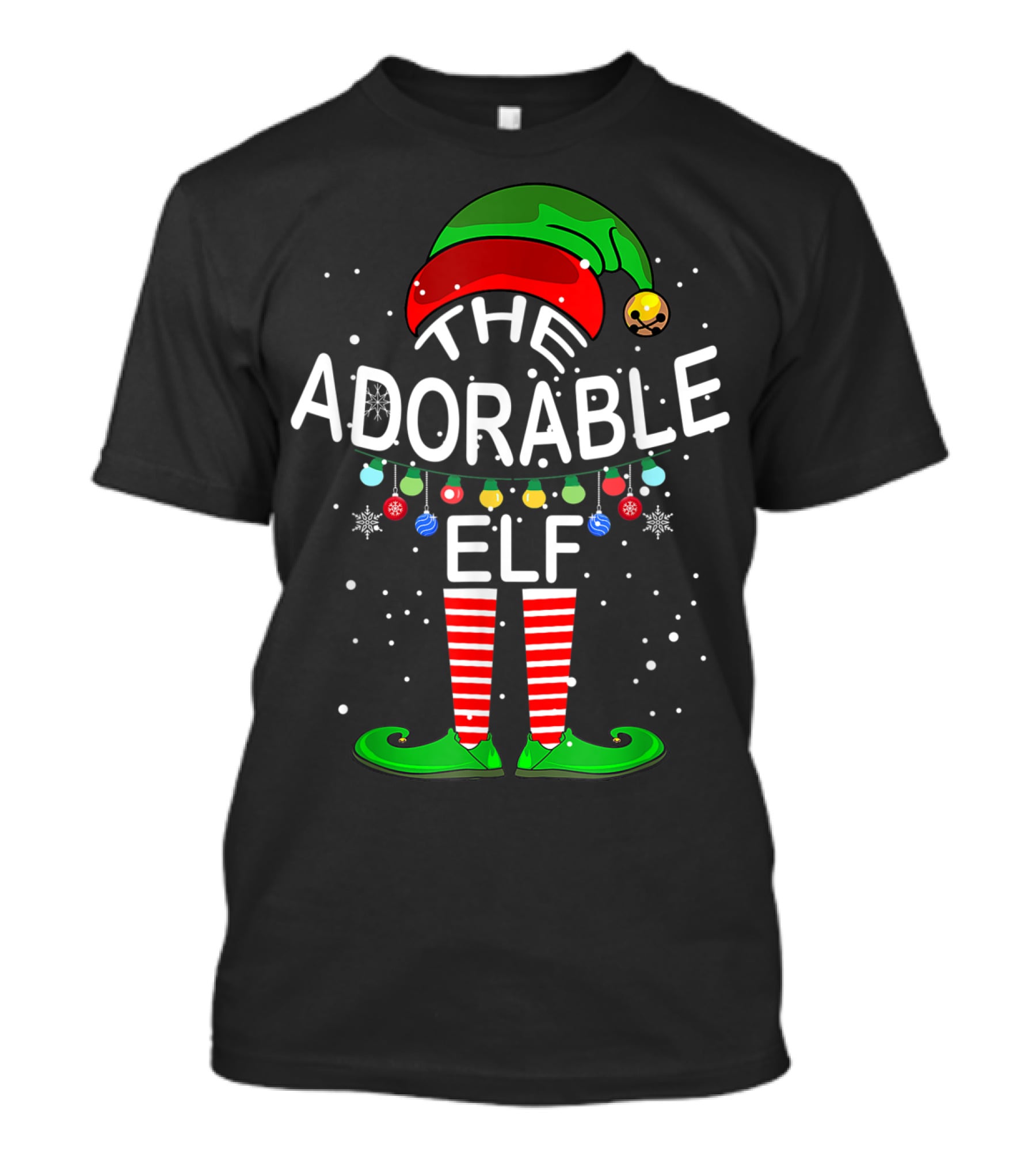 The Adorable Elf Christmas Family Matching T-Shirt