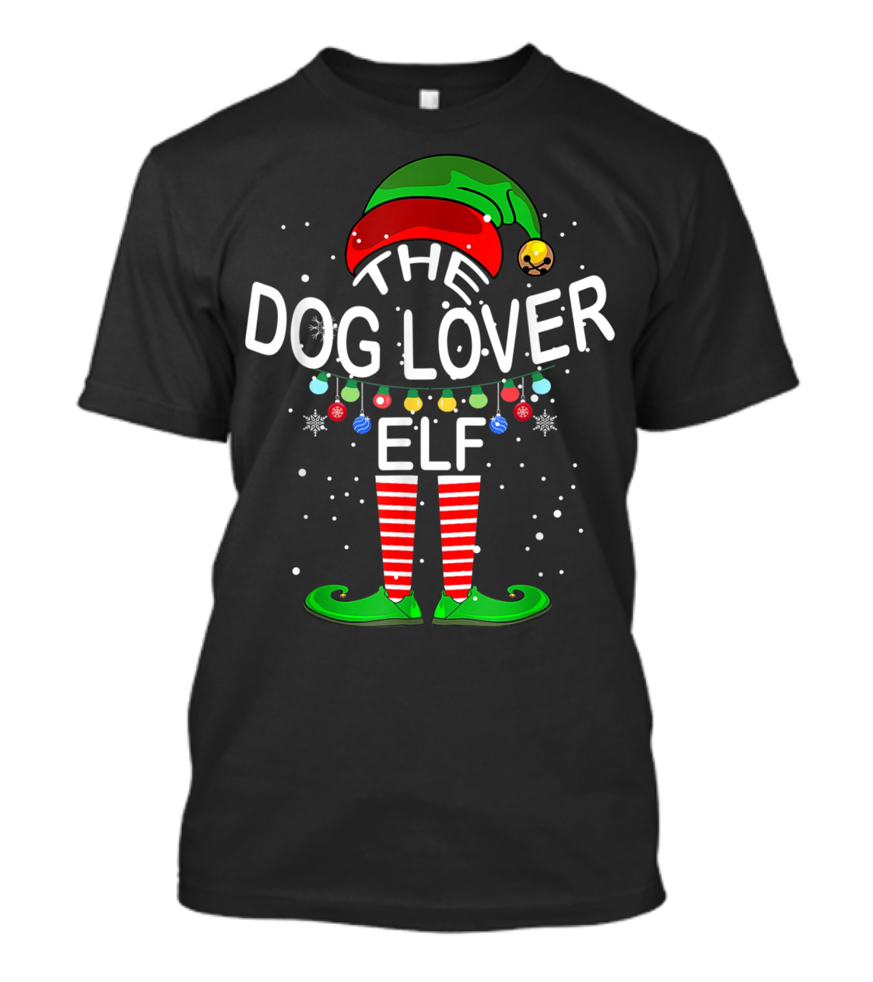 The Dog Lover Elf Family Matching Group Christmas Holiday T-Shirt