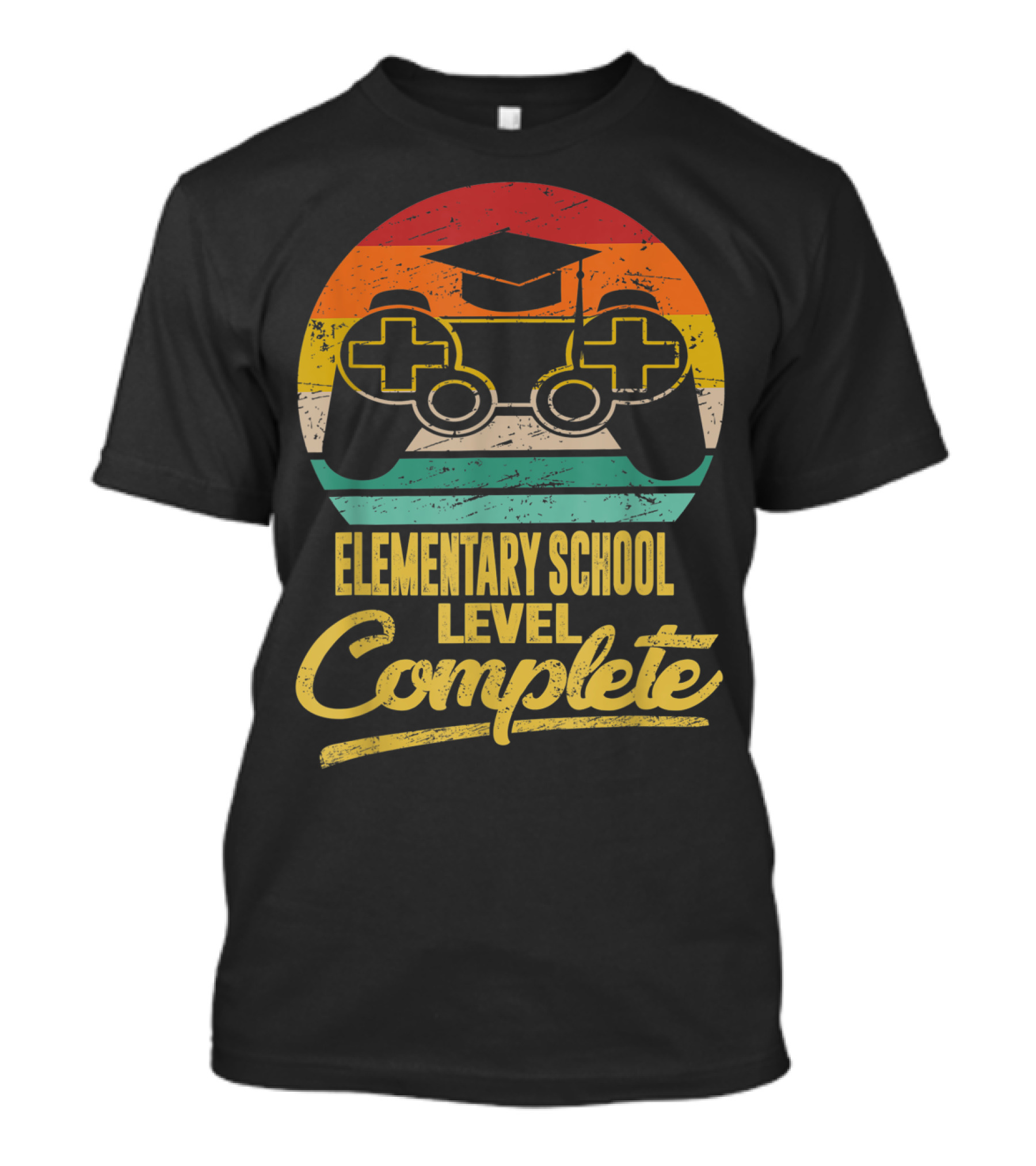 Elementary School Level Complete Last Day Of School Gaming Graduation T-Shirt