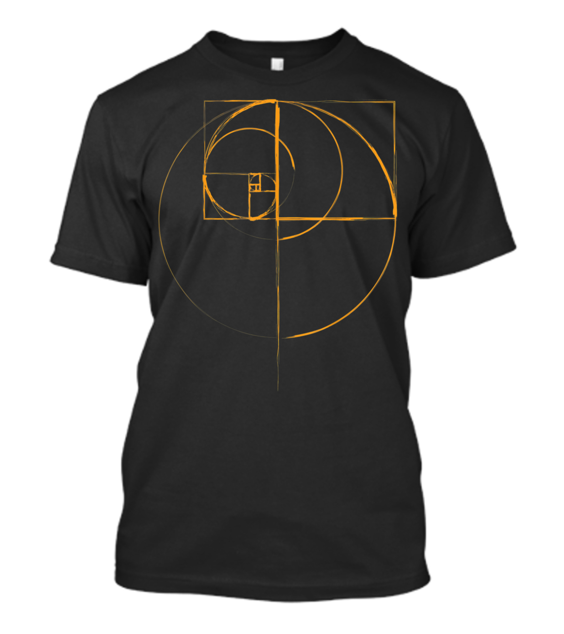 Golden Spiral Fibonacci Golden Ratio Circle T-Shirt