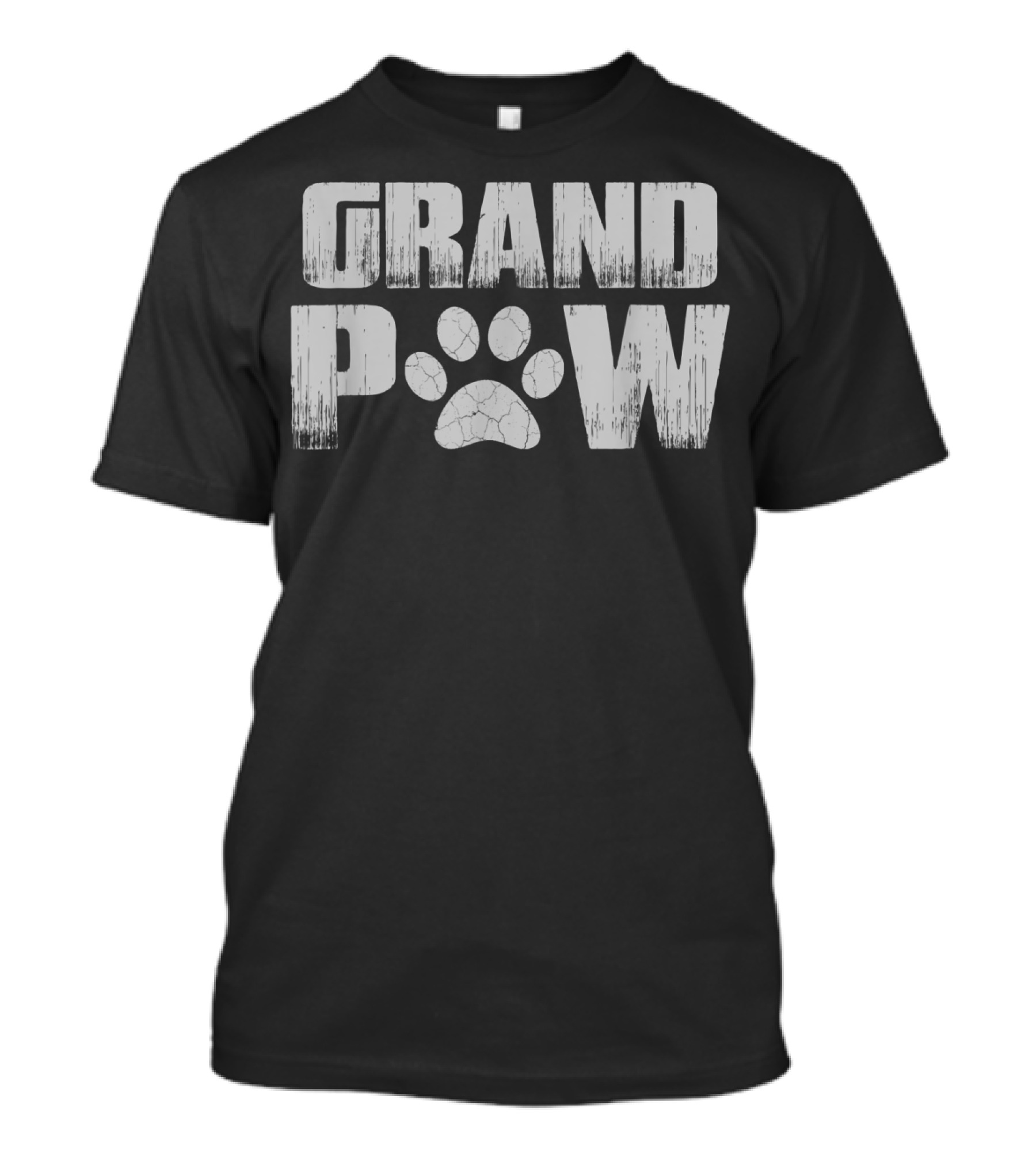 Funny Dog Grand Paw Puppy Lover Grandp Paw Prints T-Shirt