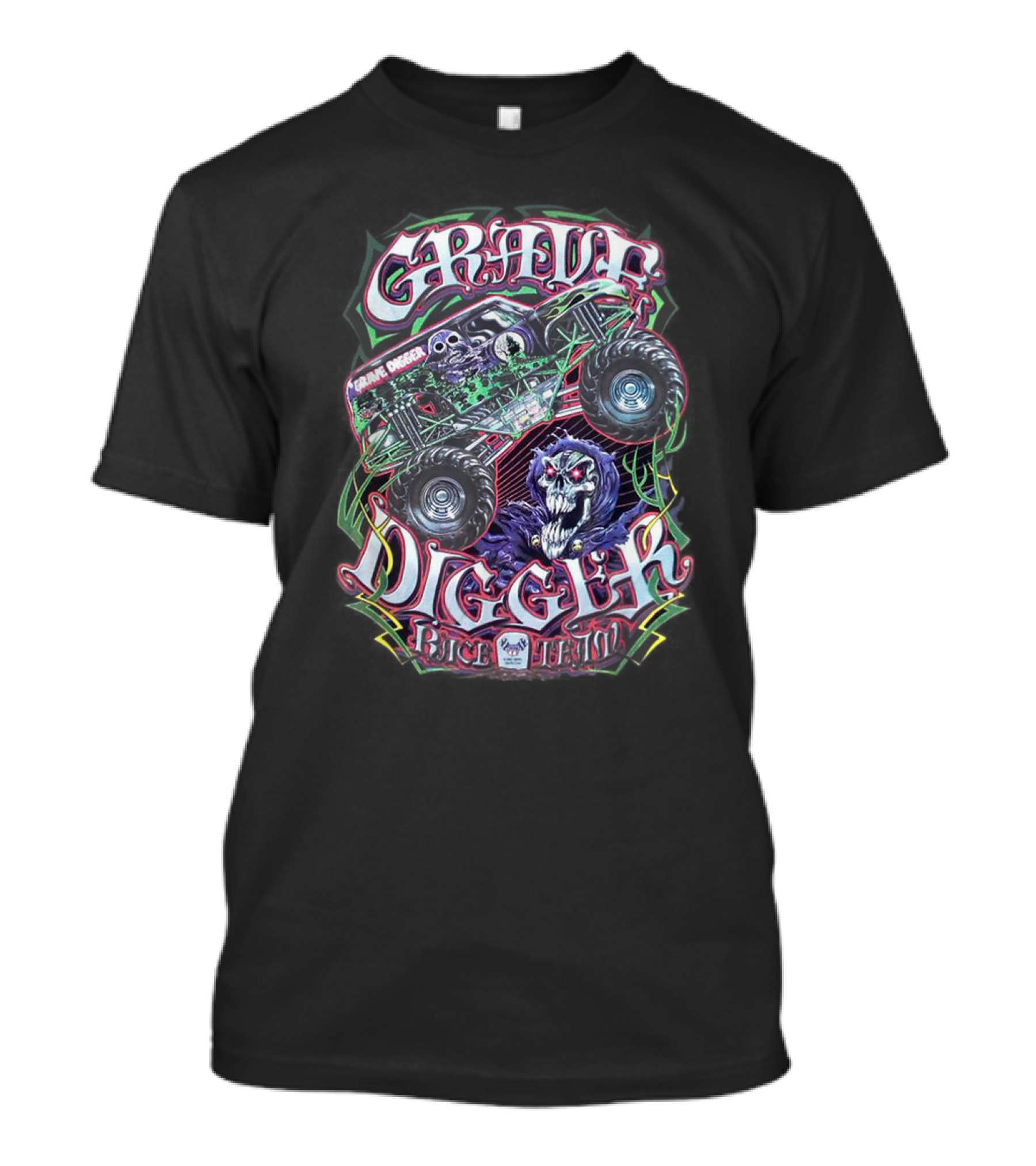 Grave Digger Monster Truck Race Team T-Shirt
