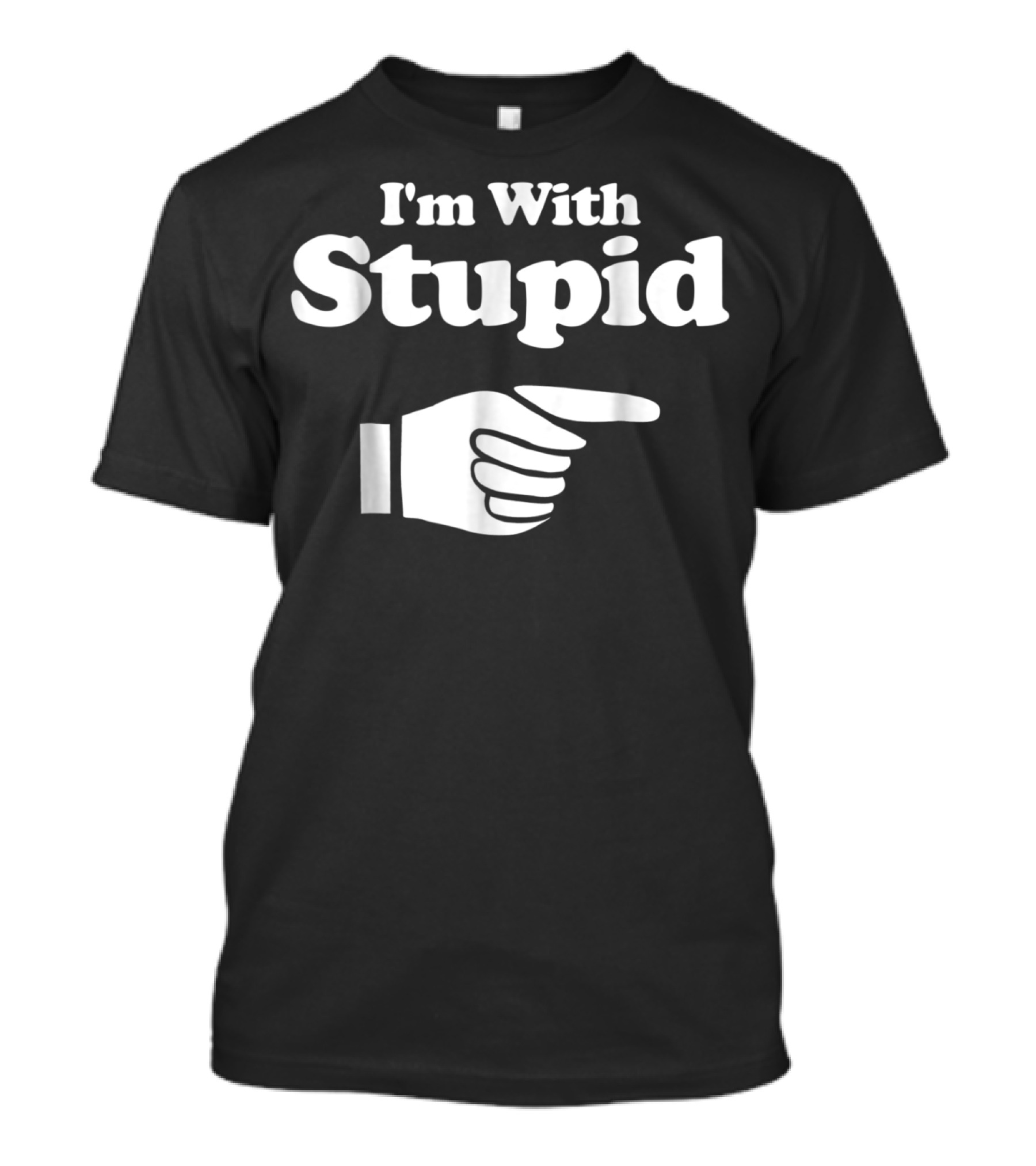 I'm With Stupid Manatee For Men Kids And Women T-Shirt
