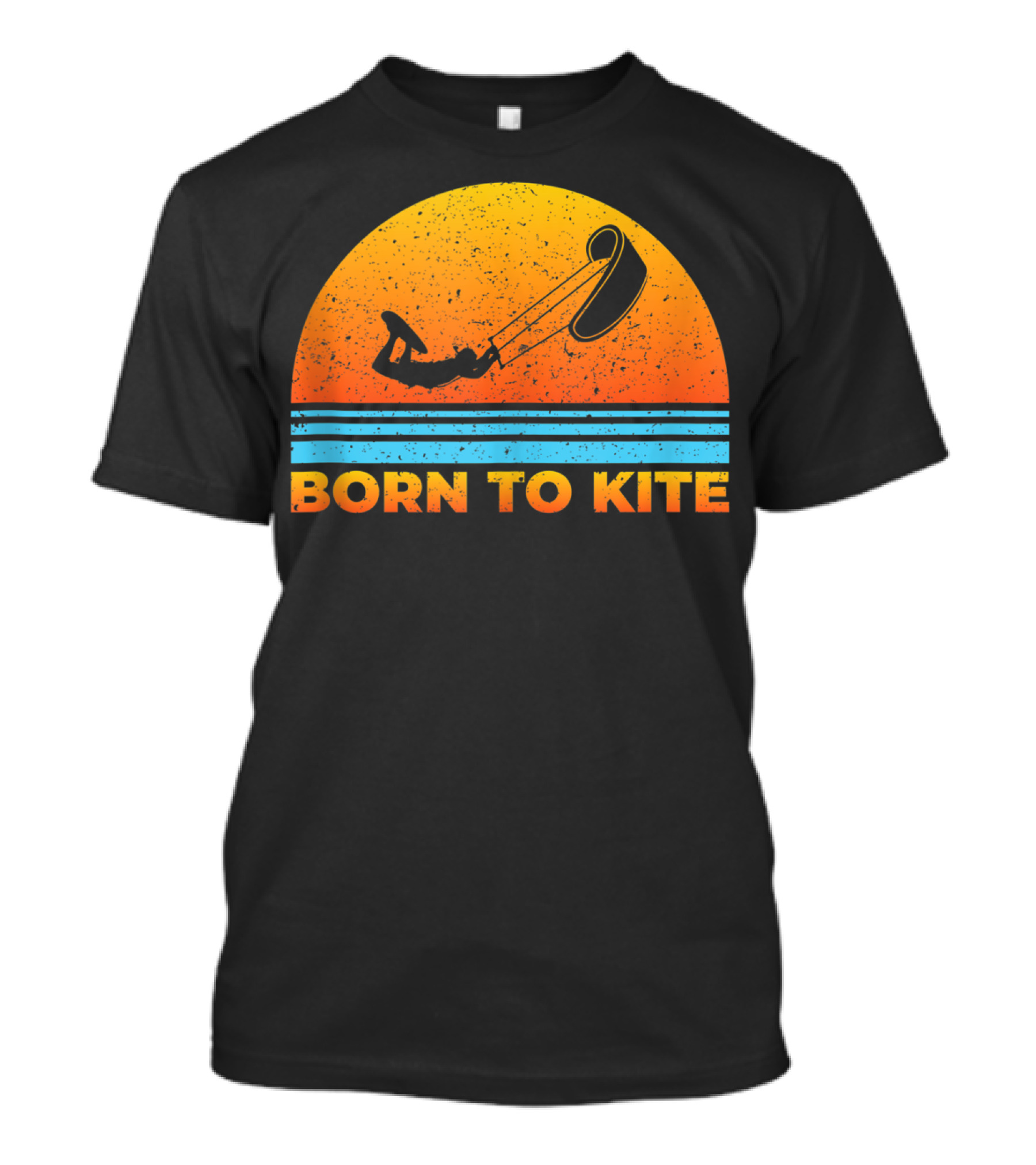 Born To Kite Sunset Kitesurfing Kiteboarder Adventure T-Shirt