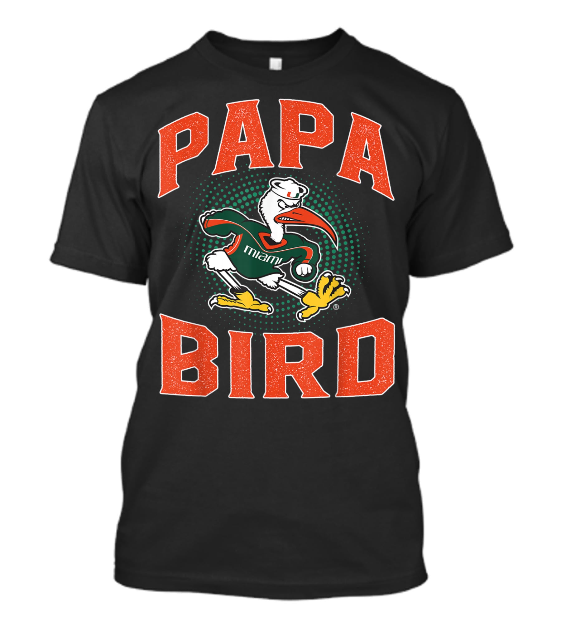 Papa Bird Miami Hurricanes Mascot T-Shirt