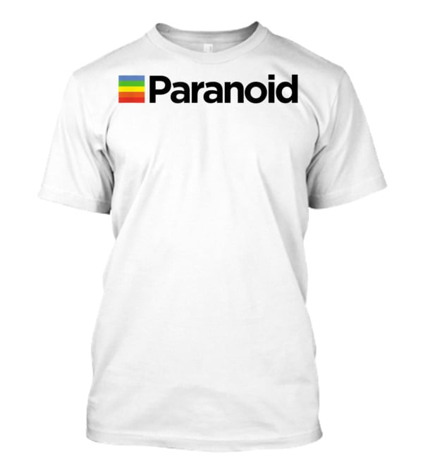 Paranoid Aesthetic Rainbow Stripe Vaporwave Vintage Fashion T-Shirt