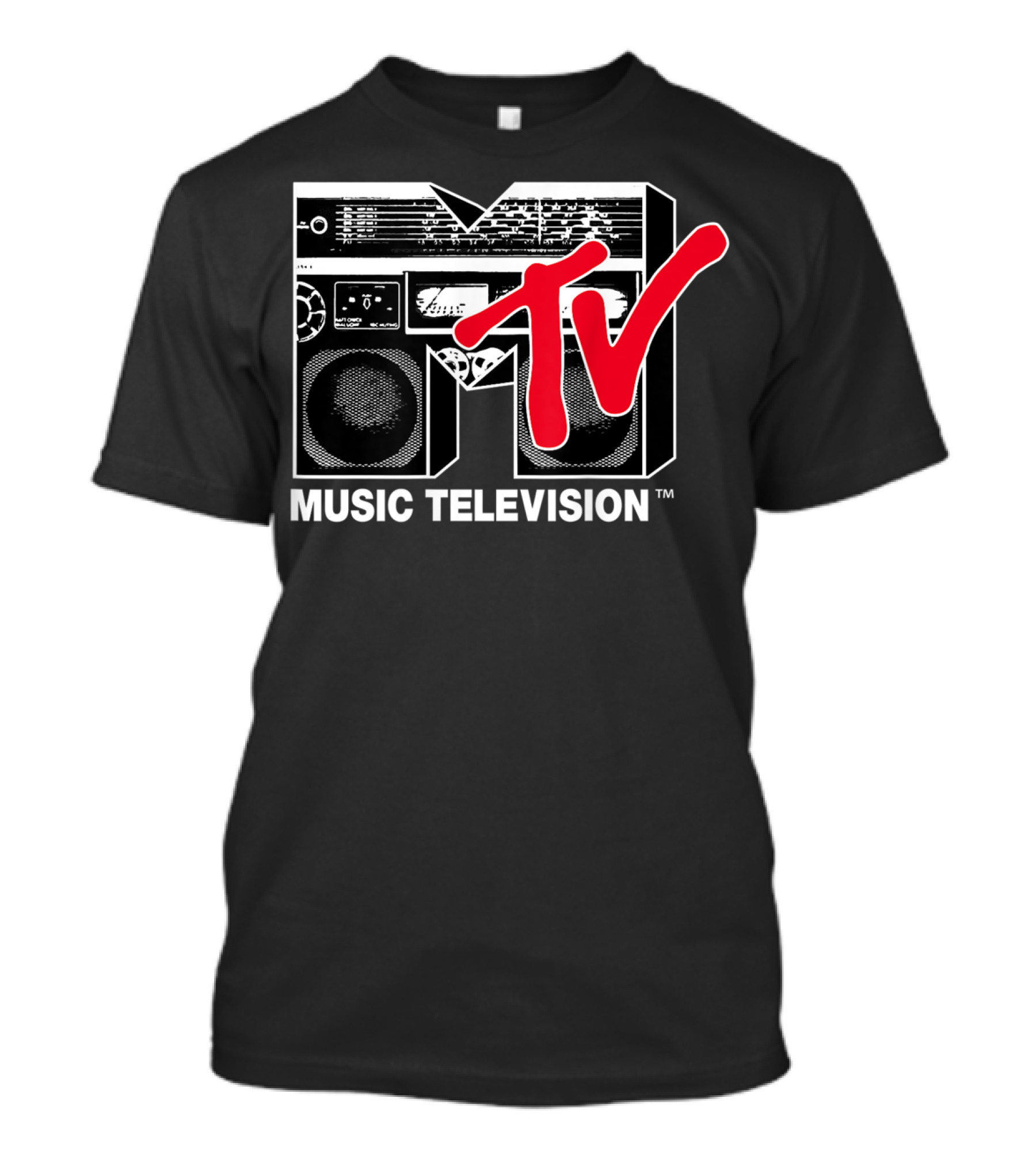 MTV Music Television Red Boombox T-Shirt