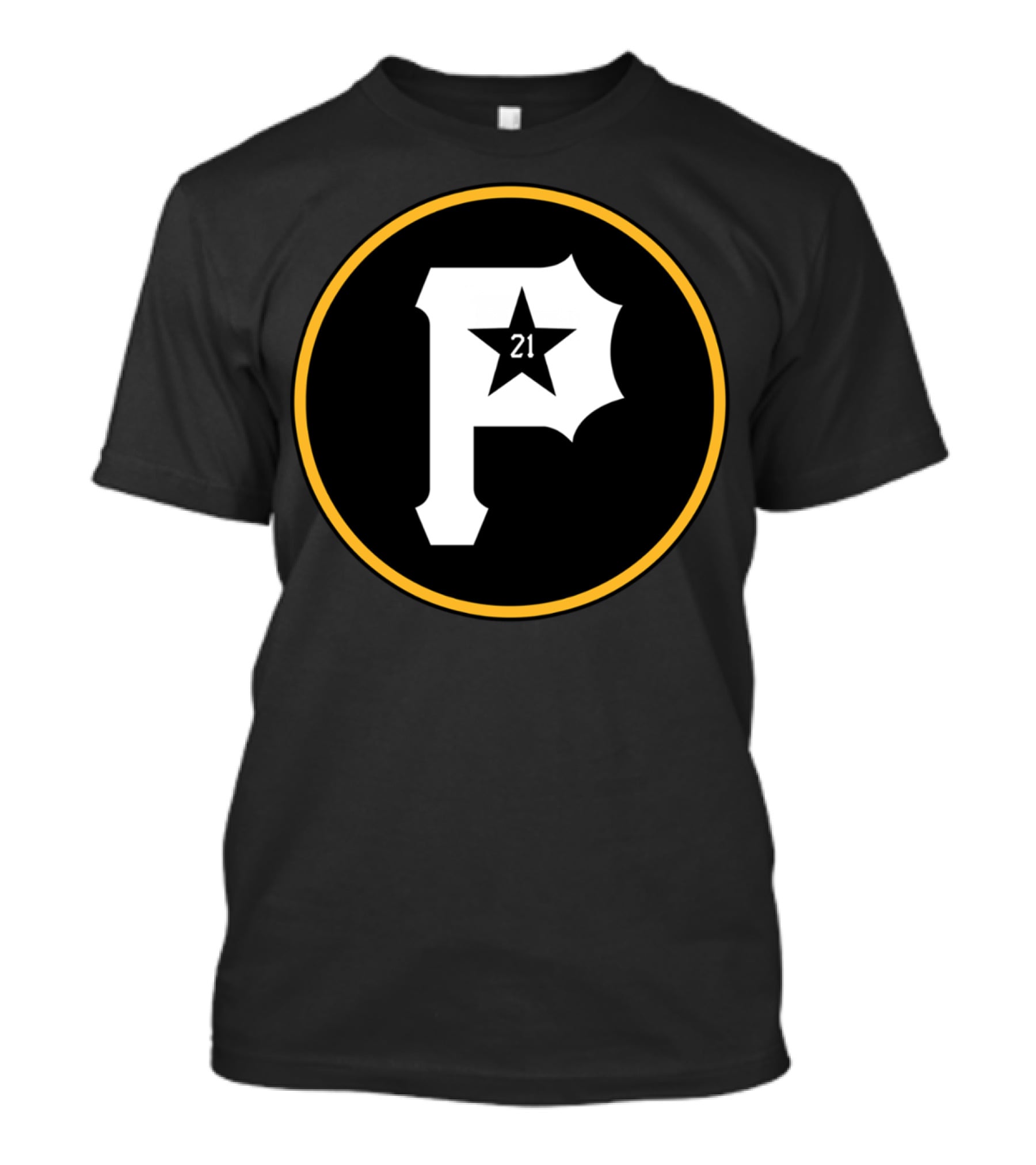 Puertorro Pirate 21 Baseball Fans Star Emblem T-Shirt