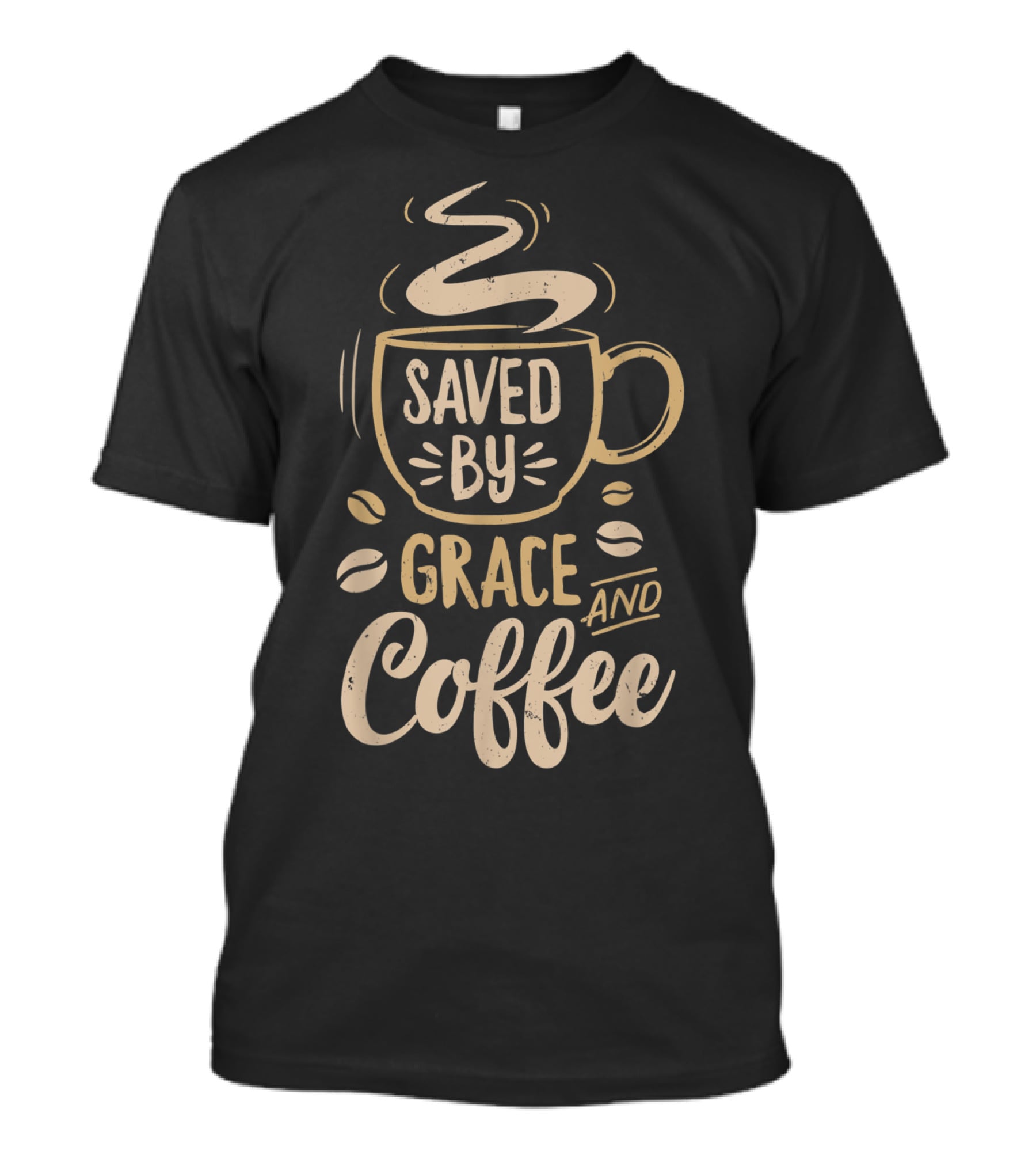 Saved By Grace And Coffee Christian Inspirational Mug T-Shirt