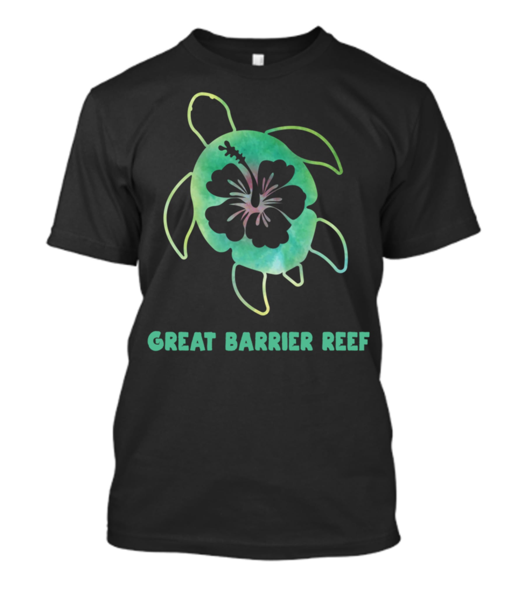 Great Barrier Reef Sea Turtle Hibiscus Vacation Top T-Shirt
