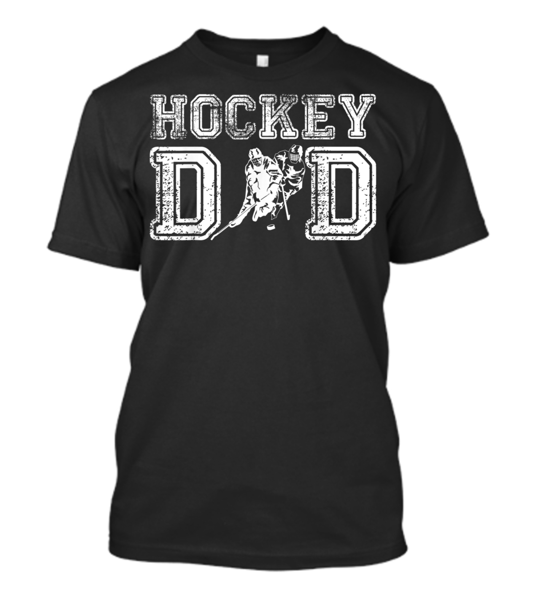 Hockey Dad Vintage Ice Hockey Player Father's Day T-Shirt