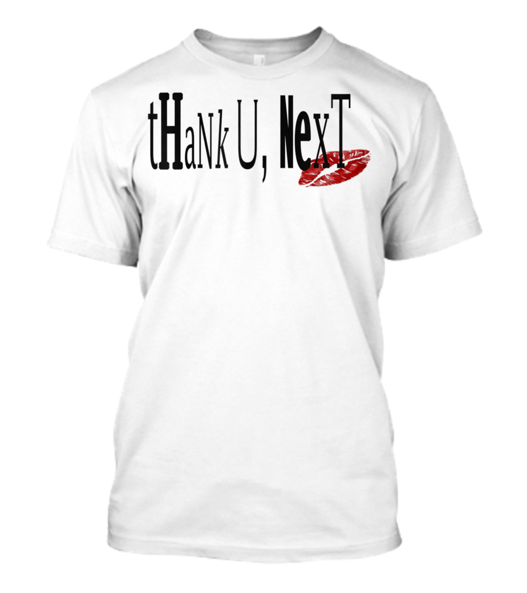 THaNk U, NexT Red Lip Print T-Shirt